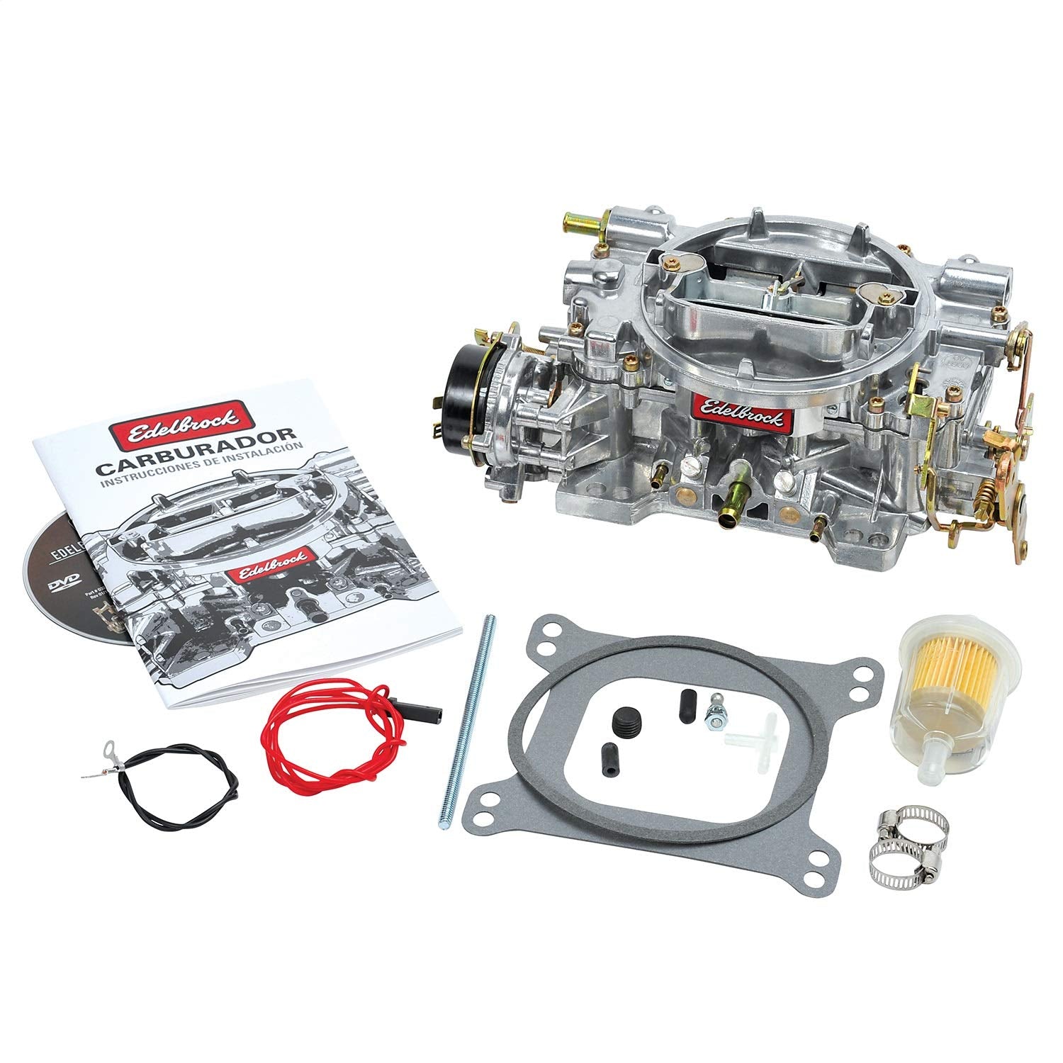 Edelbrock 1400 Performer 600 Cfm Square Bore 4-Barrel Air Valve Secondary Electric Choke New Carburetor