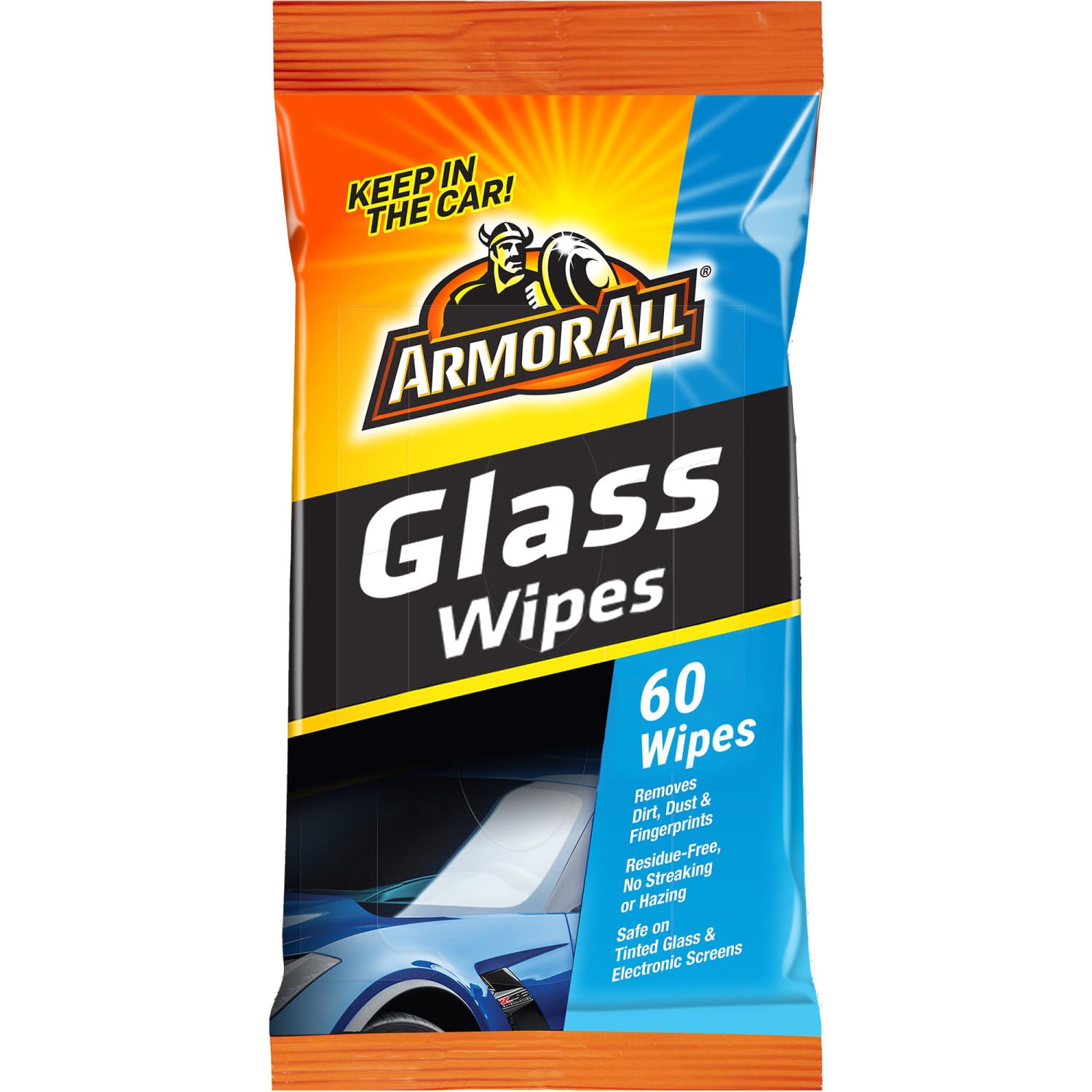 Armor All Flat Pack Automotive Glass Wipes (60 Count)