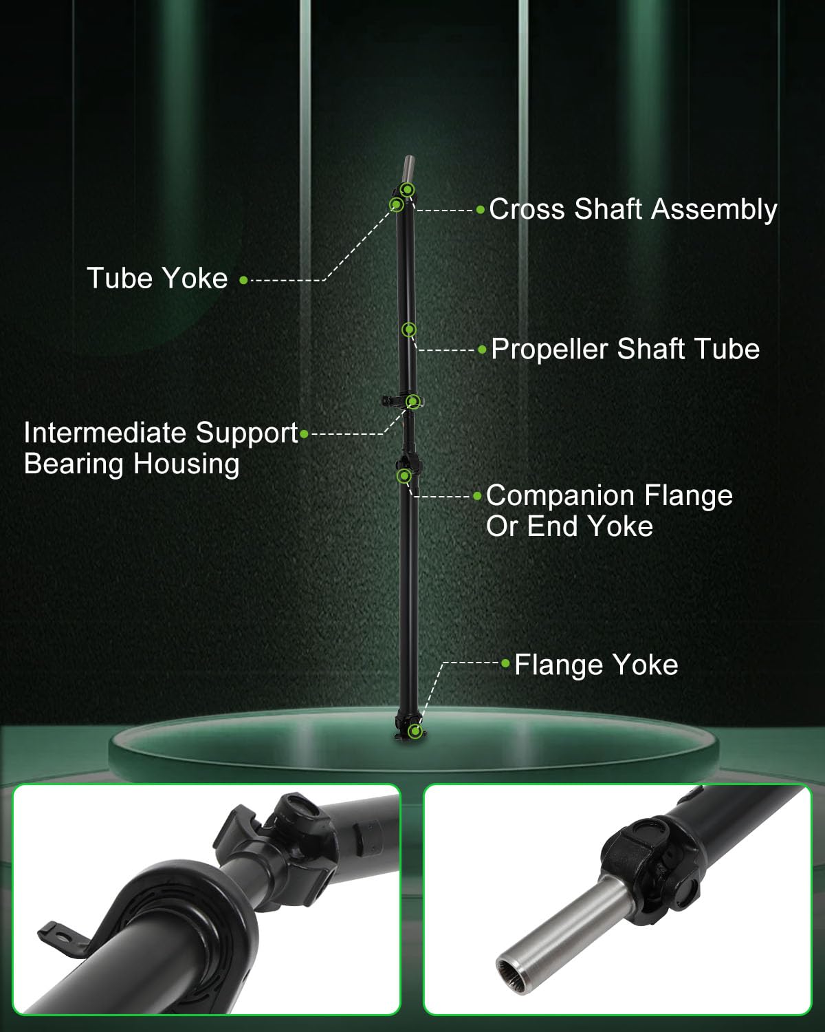 Scitoo 89.09'' Rear Drive Shaft Assembly Propeller Shaft Compatible For Ford F-150 2004-2008,For Ford Lobo 2004 2006-2008 8L3Z-4