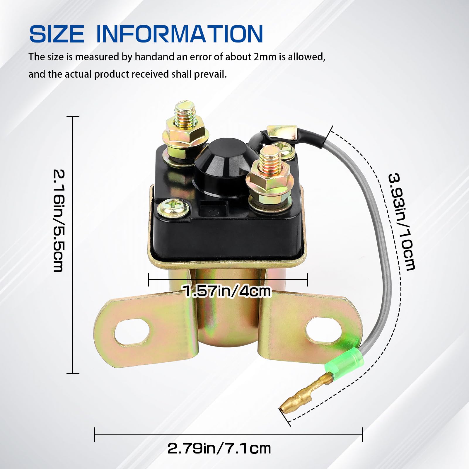 Sollon Starter Solenoid Relay For Polaris Sportsman 500 1996-2002 Trail Blazer 250 1990-2003 Magnum 325 425 500 Sportsman 600 20