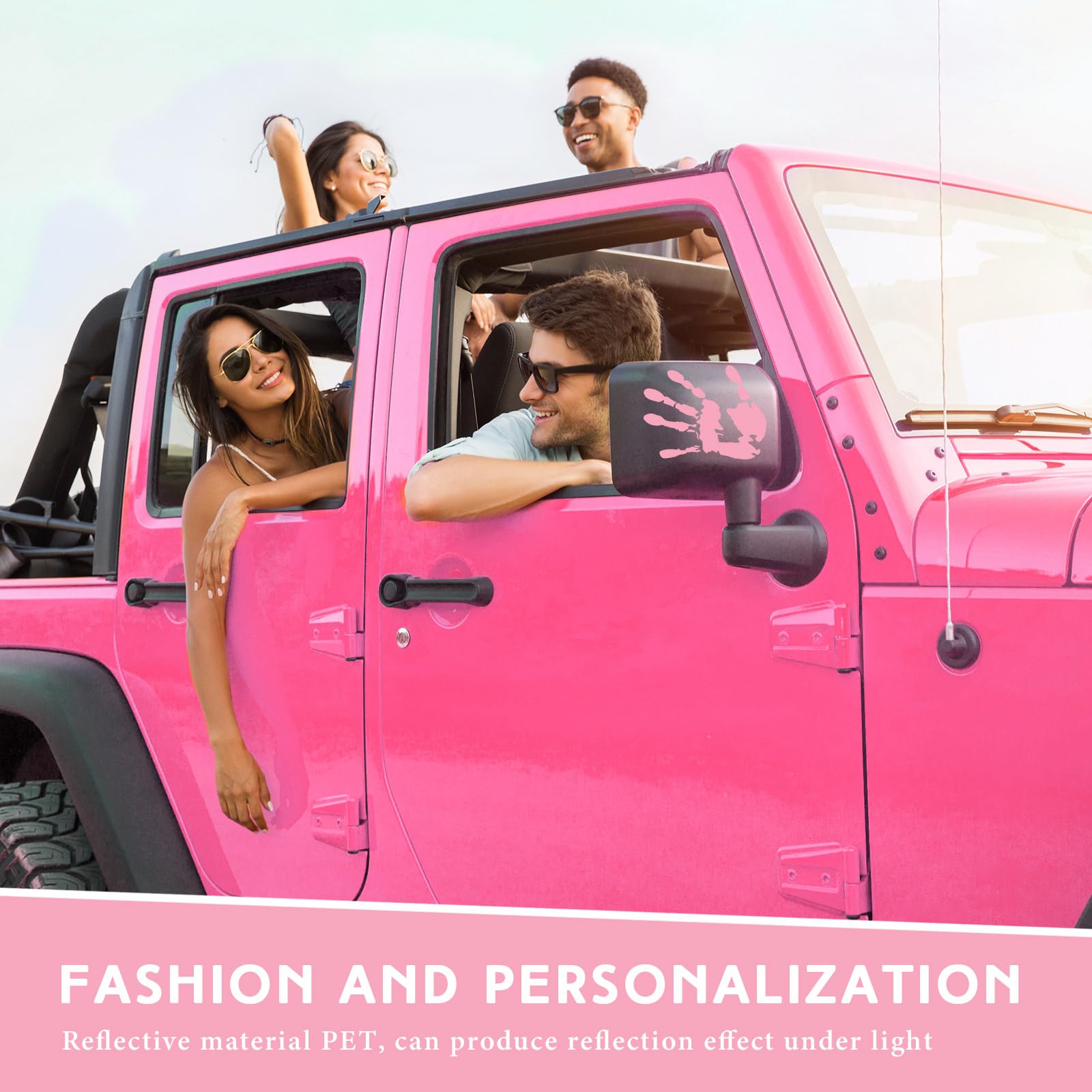 Sabary 2 Pcs Wave Stickers Wave Sign Decal Compatible With Suv Off Road Vehicle For Automobile Hand Stickers Car Decoration For