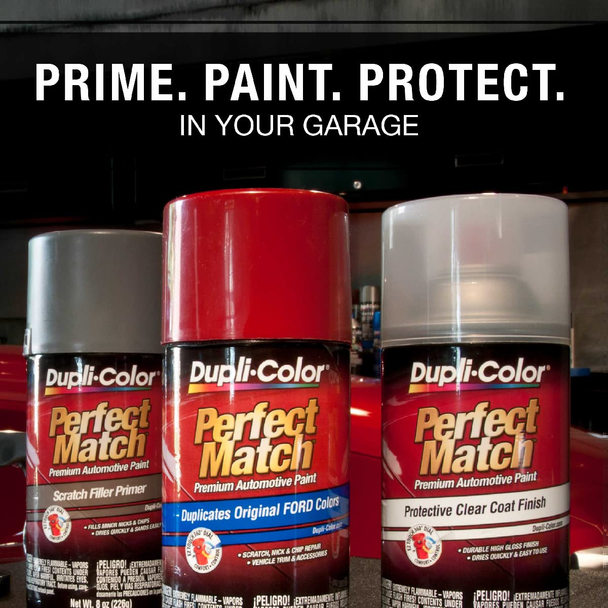 Dupli-Color Ebty15567-6Pk Perfect Match Automotive Spray Paint - Toyota Super White Ii, 040 - 8 Oz. Aerosol Can, 6-Pack