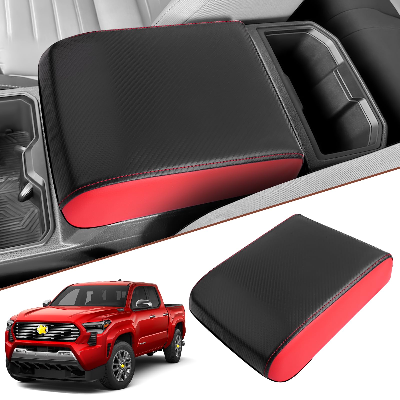 Sktu For 2024 2025 Toyota Tacoma Center Console Cover 2024 2025 Tacoma Armrest Cover 2024 2025 Tacoma Center Console Pad Toyota