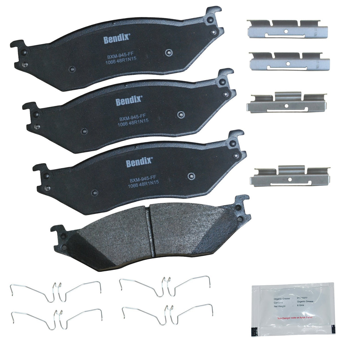 Bendix Priority1 Cfm1066 Semi-Metallic Brake Pads For Fleetwood Bounder,Anniversary Edition,Bounder Classic,Flair,Lxe,Fortis,Sou