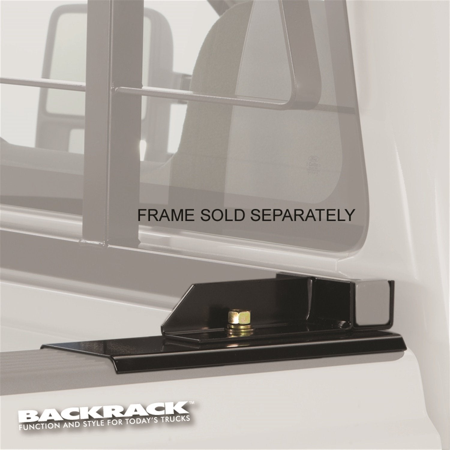 Realtruck Backrack Hardware Kit For Use W/Standard Bed, Black, No Drill | 30122 | Fits 2019-2025 Chevrolet/Gmc Silverado/Sierra 1500; 2022 Chevrolet Silverado 1500 Ltd