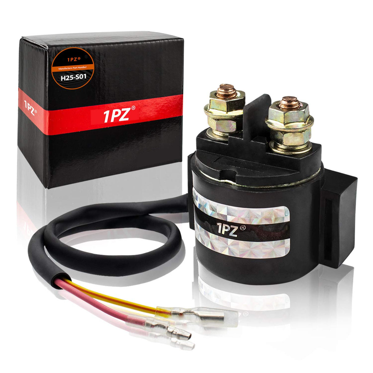 1PZ H25-S01 Premium Starter Solenoid Relay Replacement for Honda TRX250EX TRX 250 EX Sportrax 2002 2003 2004 2005 2006 2007 2008