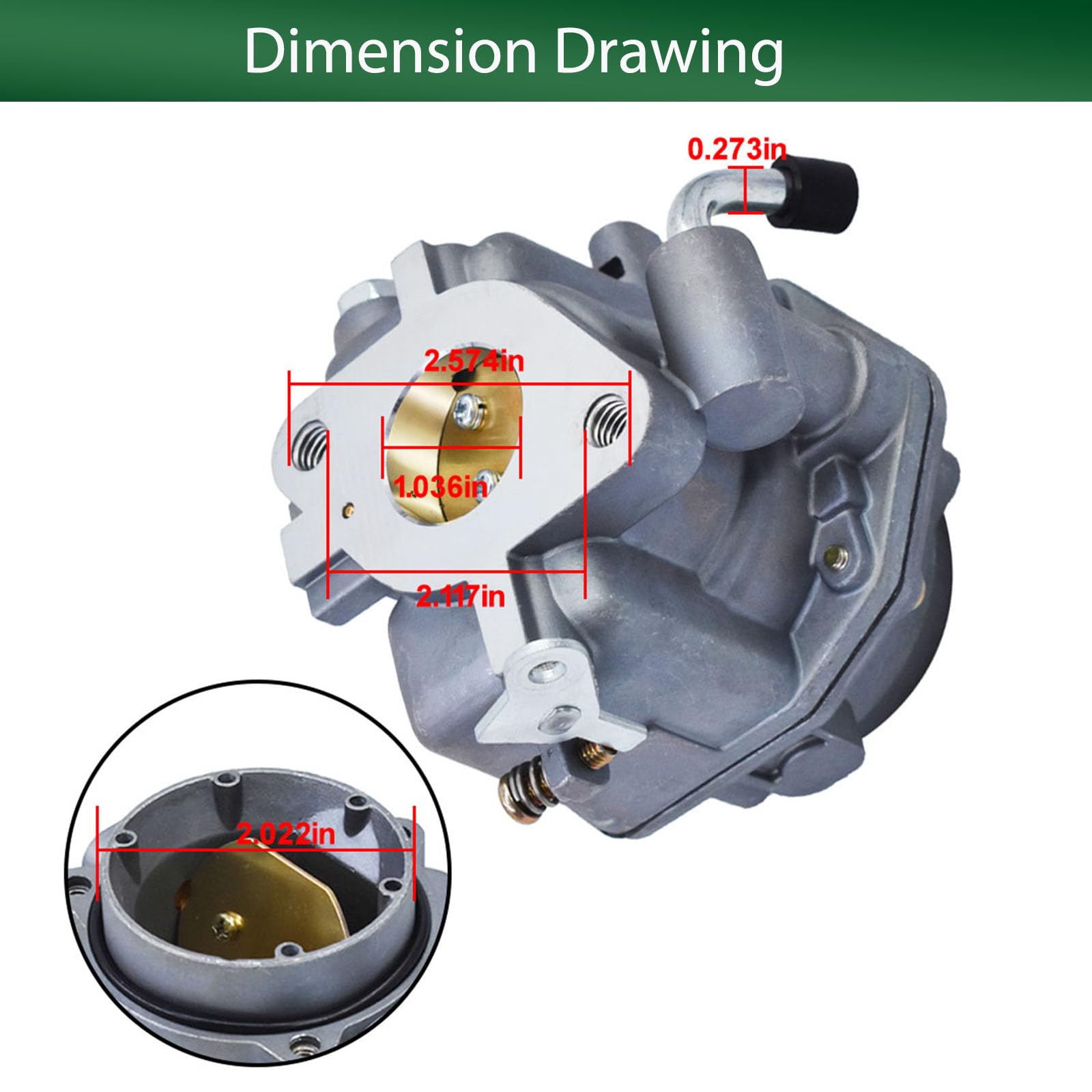 Autoparts New Carburetor Mia10343 Miu10633 Carb Fit For John Deere 316 318 P218G B43G Onan
