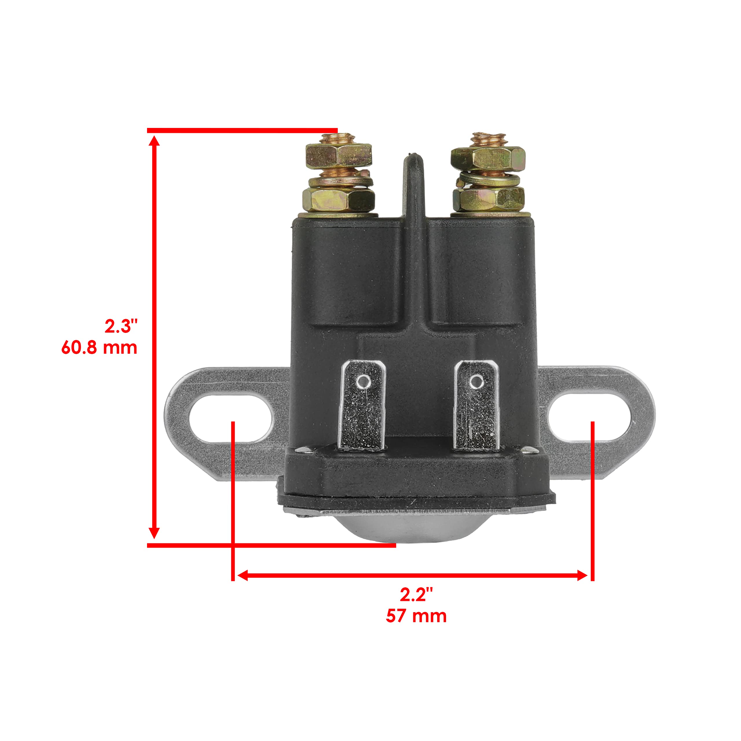 Caltric Starter Relay Solenoid Compatible With John Deere D100 E100 L100 La105 Lt150 Ltr166 X105 Z225 / Gy22476 Auc15346 Am138068 Auc10907 Gy00185 Am121568 Am125072 Am133094 Am130365 Am132990 Am138497