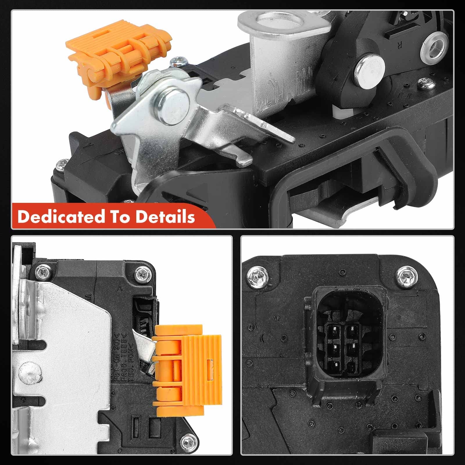 A-Premium Door Lock Latch Actuator Compatible with Cadillac Vehicles -CTS 2009 2010 2011 2012 2013 2014 - Front Right Passenger Side, 5 Pins, Replace# 25876535, 22741952
