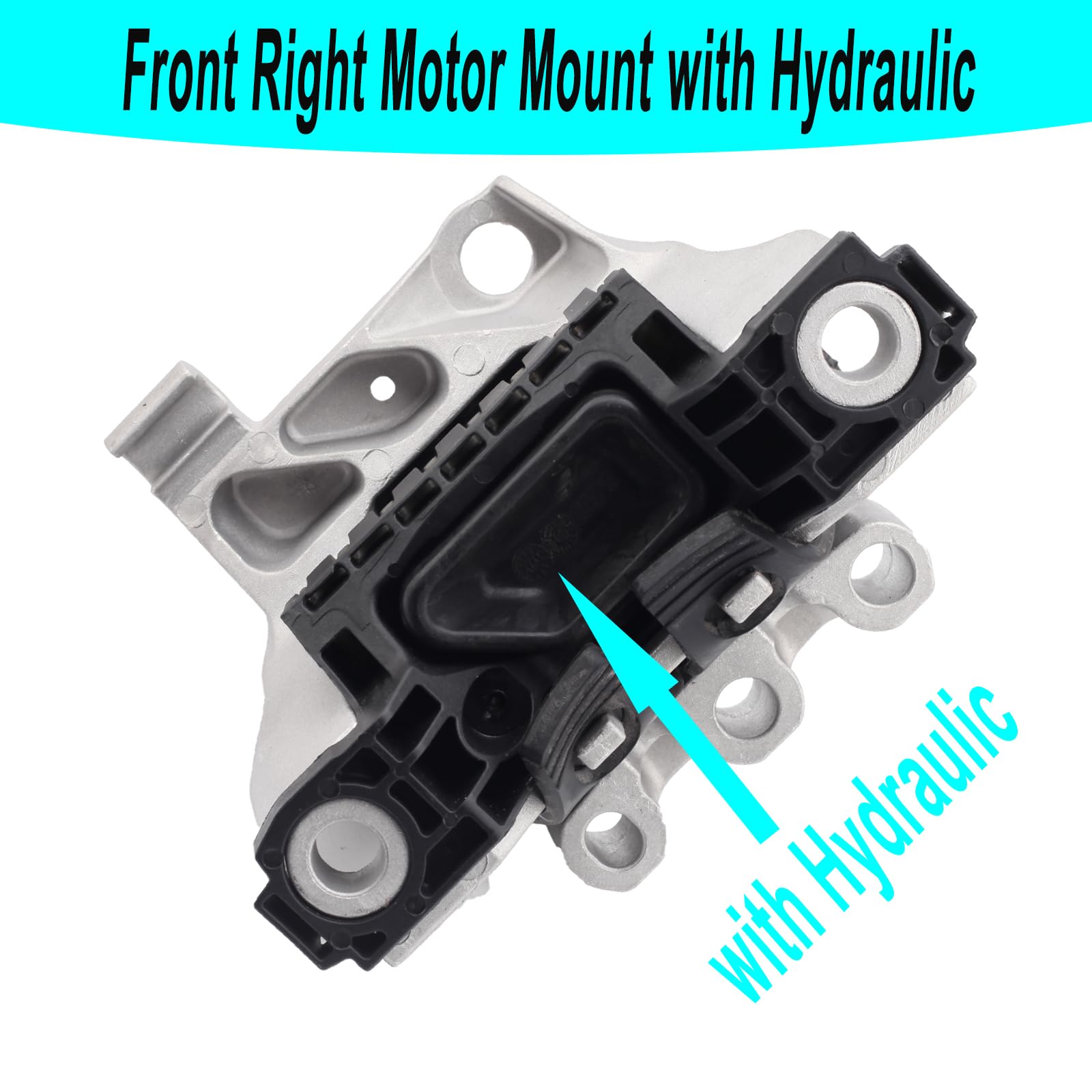 Front Right Motor Mount with Hydraulic Compatible with 2013-2016 Dodge Dart 2.0L 2.4L Replacement for 3364 A5674 68081488AH