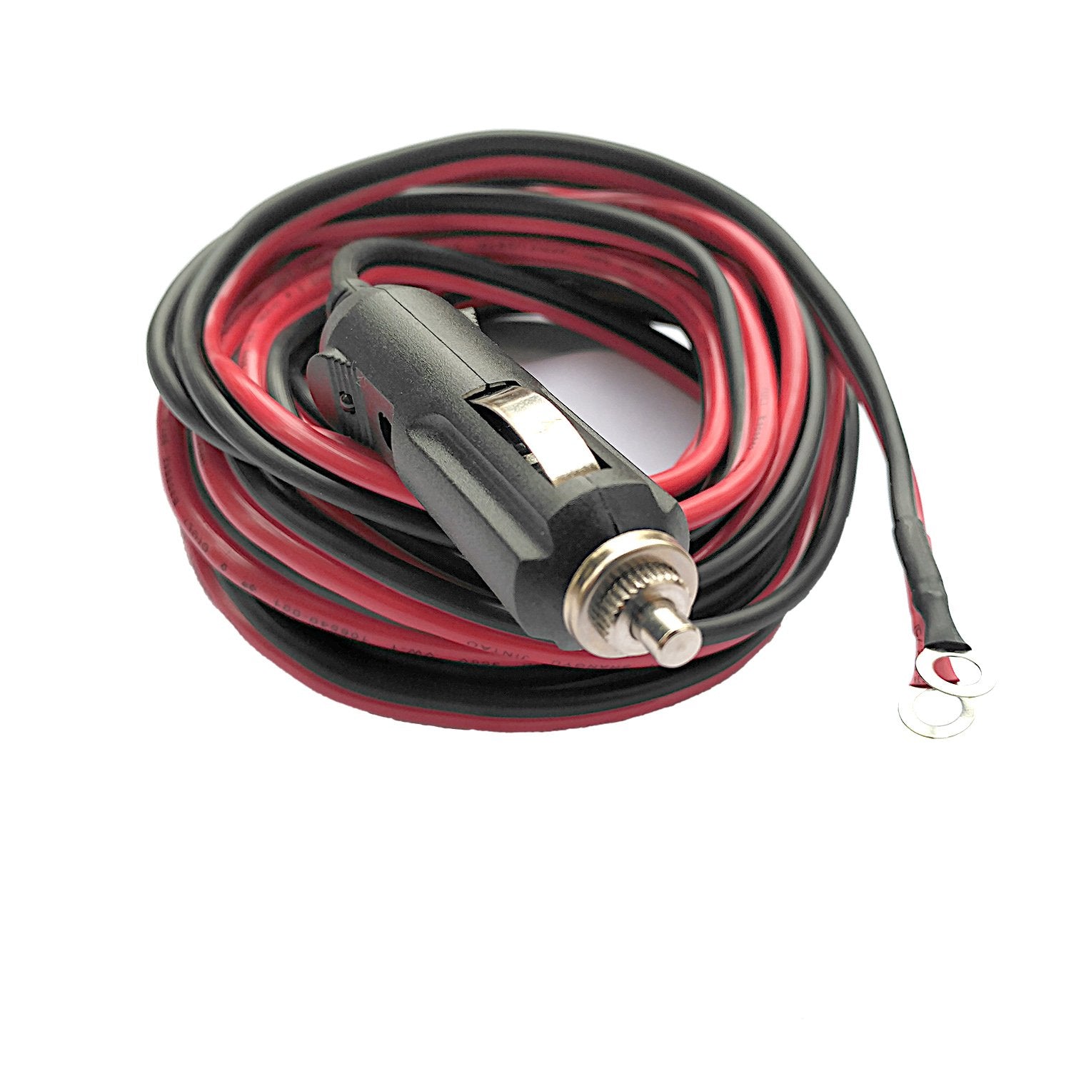 12V 15A Heavy Duty Male To Male Cigarette Plug Cigarette Lighter Adapter Charger Cord With Led Lights And Fuse Protection On Bot