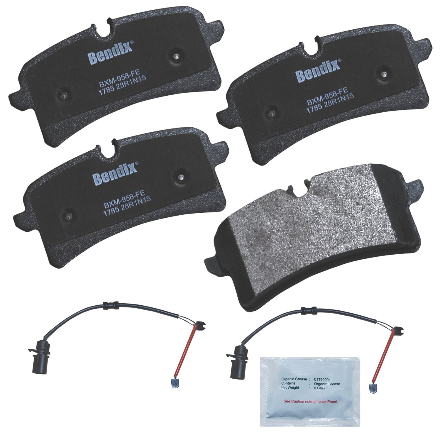 Bendix Priority1 Cfm1785 Semi-Metallic Rear Brake Pads For Audi A8 Quattro 2015, Rs7 2015, Rs7 2018-2017, S8 2018-2017, Porsche 