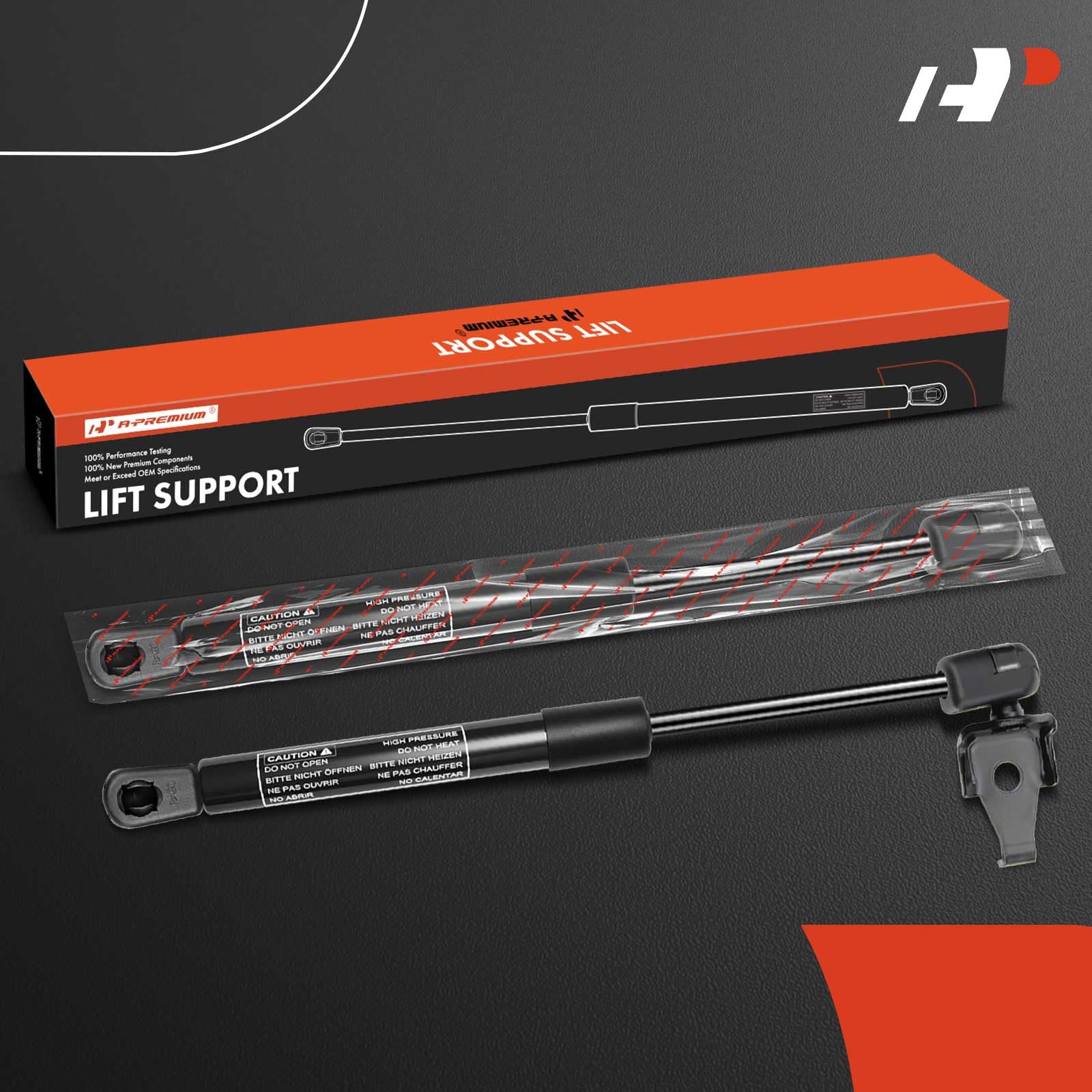 A-Premium Front Hood Lift Supports Shock Struts Replacement For Toyota Camry 1997-2001 2-Pc Set