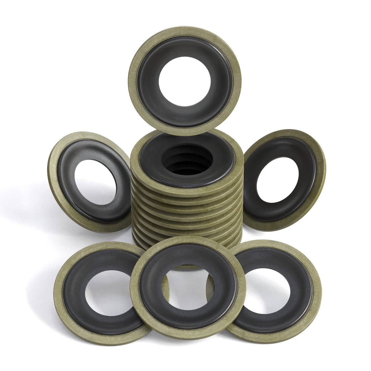 15Pcs Oil Drain Plug Crush Rubber/Metal Washer Gasket Seal - 12Mm Replacement For Buick/Cadillac/Chevrolet/Gmc/Hummer/Oldsmobile
