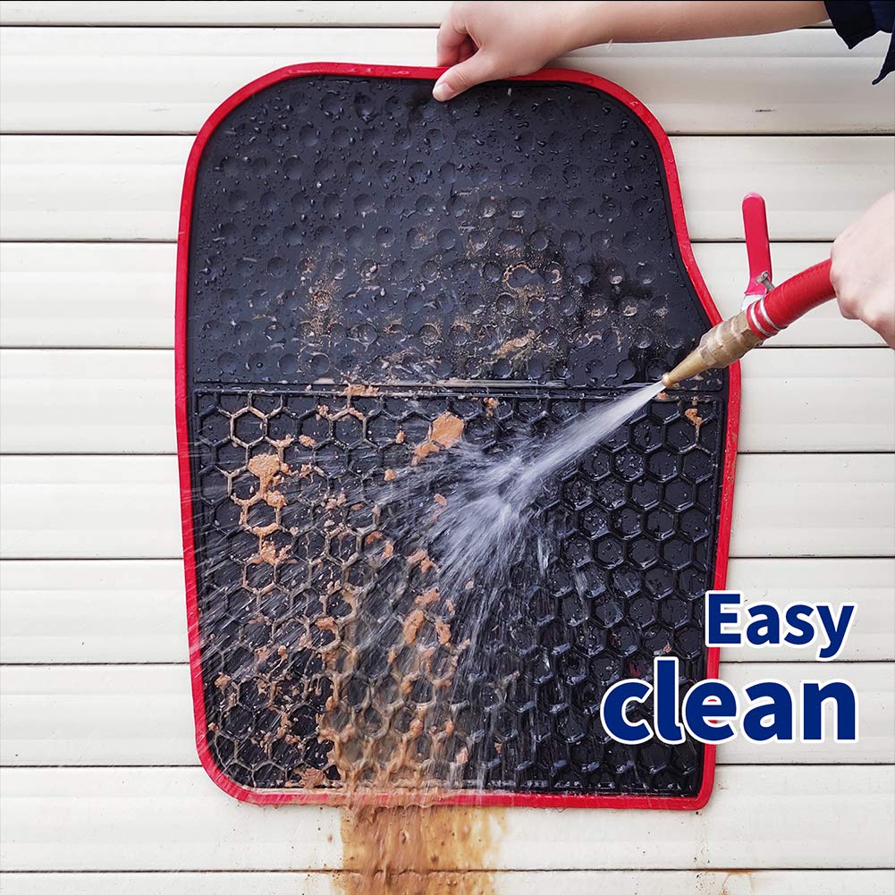 Megiteller Car Floor Mats Custom Fit for Hyundai Elantra 2025 2024 2023 2022 2021 Odorless Washable Heavy Duty Rubber (All Weath