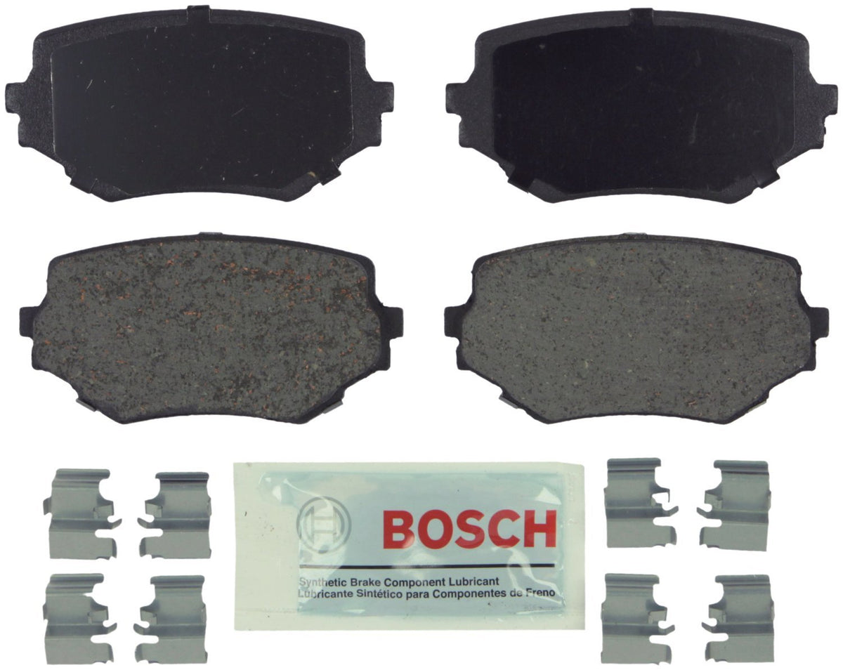 BOSCH BE680H Blue Ceramic Disc Brake Pad Set With Hardware - Compatible With Select Suzuki Grand Vitara, Sidekick, XL-7; FRONT