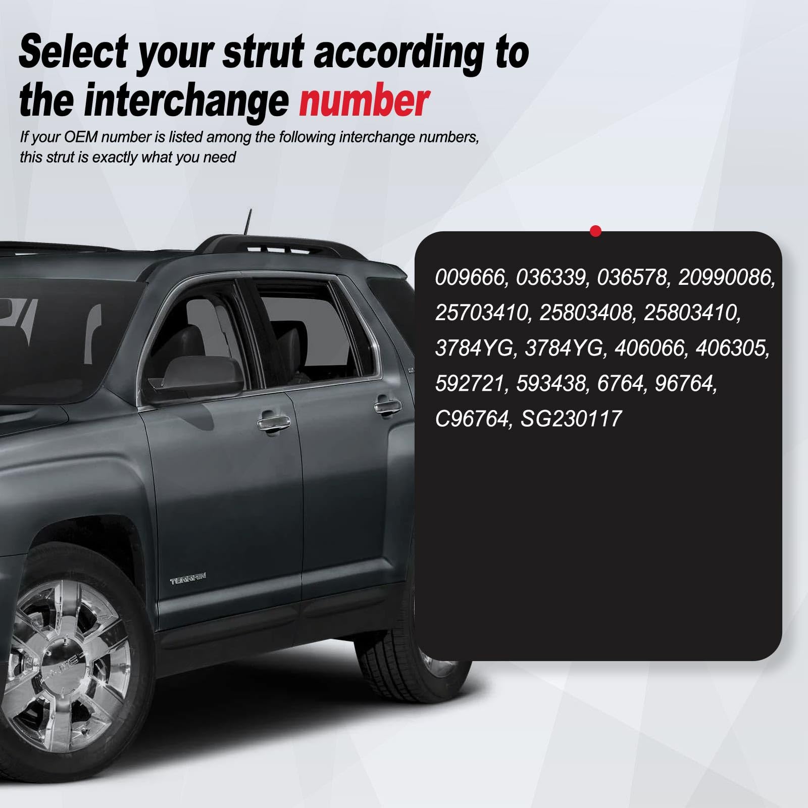 Vepagoo 6764 Rear Hatch Liftgate Tailgate Struts 2010-2017 Gmc Terrain Gas Shock Lift Supports Spring, Trunk Hatchback Sport Uti