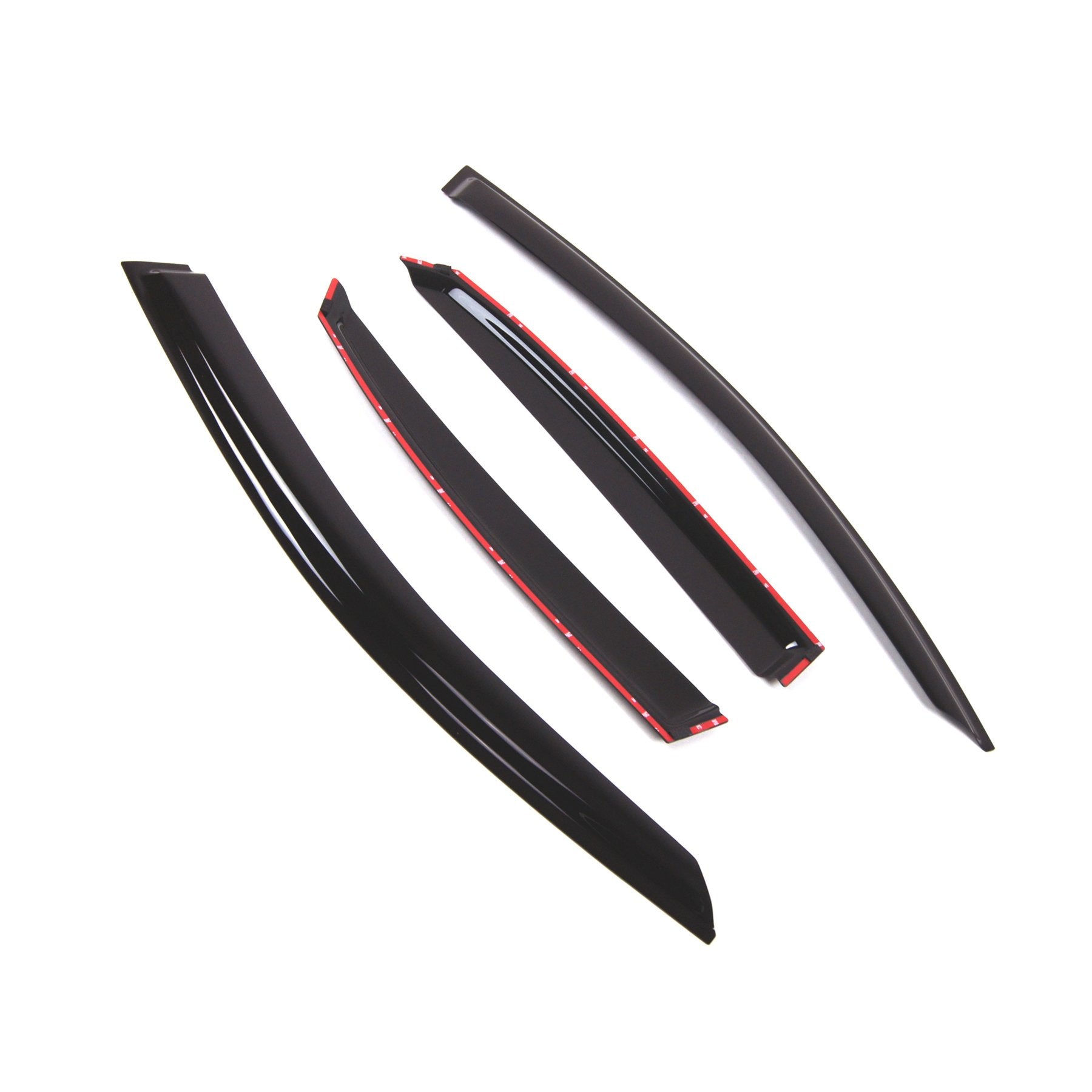 Tuningpros Window Visor Compatible With 2015-2016 Lexus Nx200T Nx300, Dgwv2-822 Outside Mount Deflector Rain Guard Dark Smoke, 4