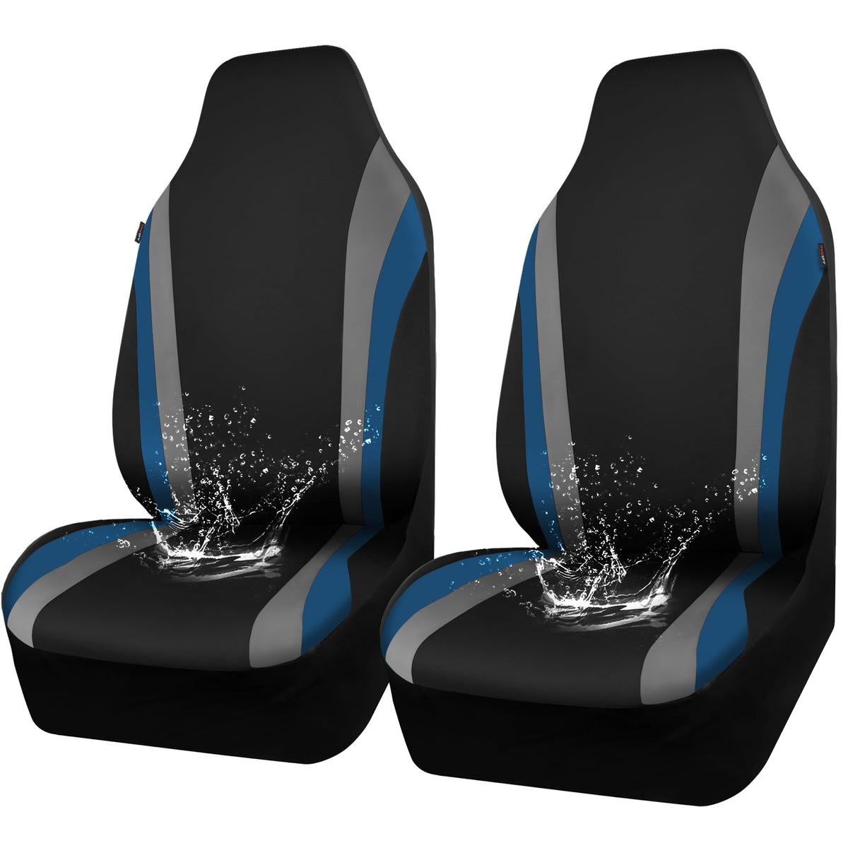 Car Pass Aquashield Neoprene Waterproof Car Seat Covers For Front Seats Only, High Back Bucket Seat Cover,Airbag Compatible, Lin