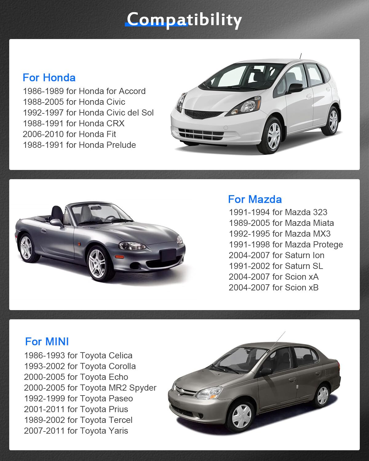 ECCPP 1 inch 4x100mm to 4x100mm Wheel Spacers 4 Lug with 12x1.5 Studs fit for 2005-2010 for Cobalt 2004-2011 for Aveo 2004-2020