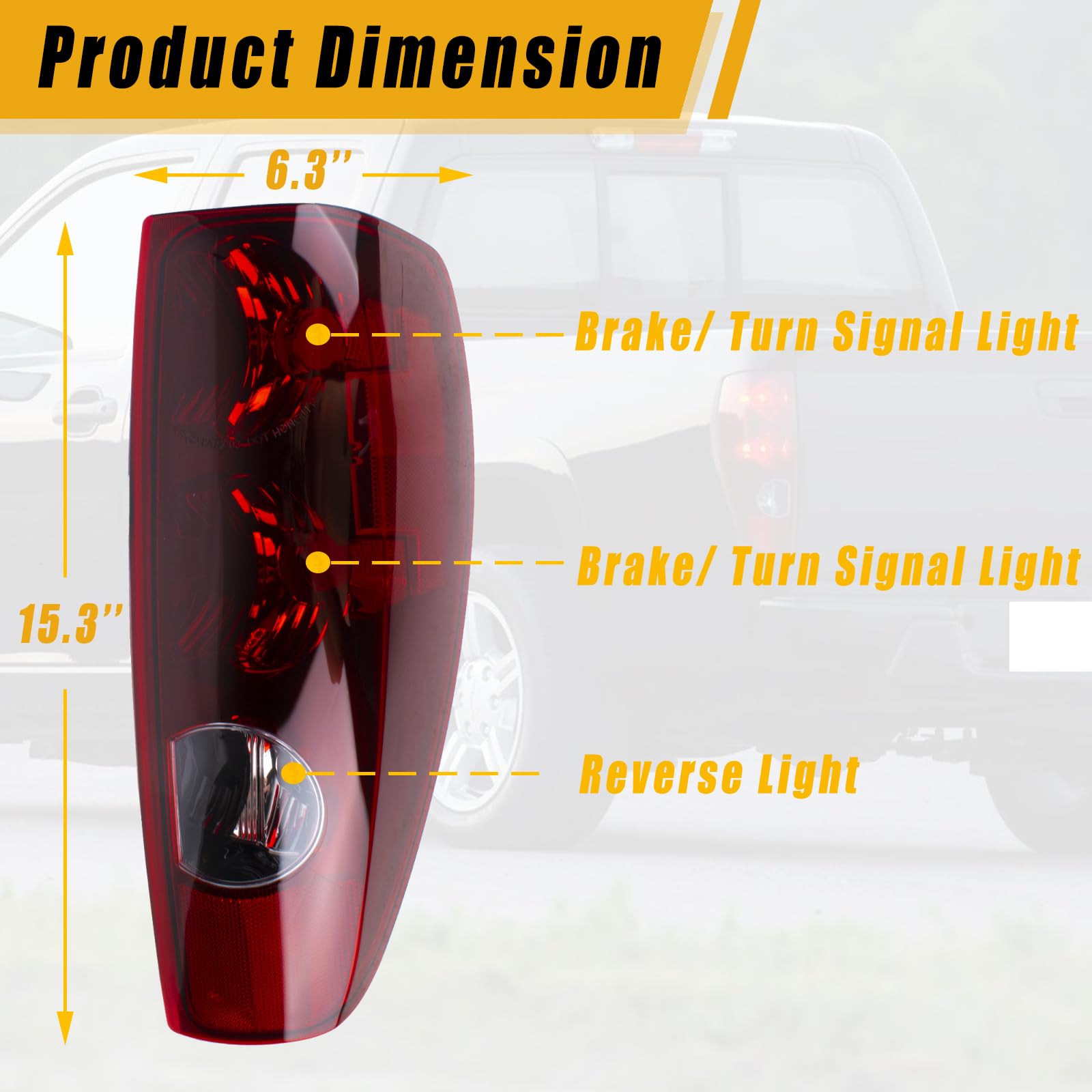 Boine Tail Light Compatible With Chevrolet Chevy Colorado Gmc Canyon 2004-2012 Driver And Passenger Side Rear Light Housing Brak