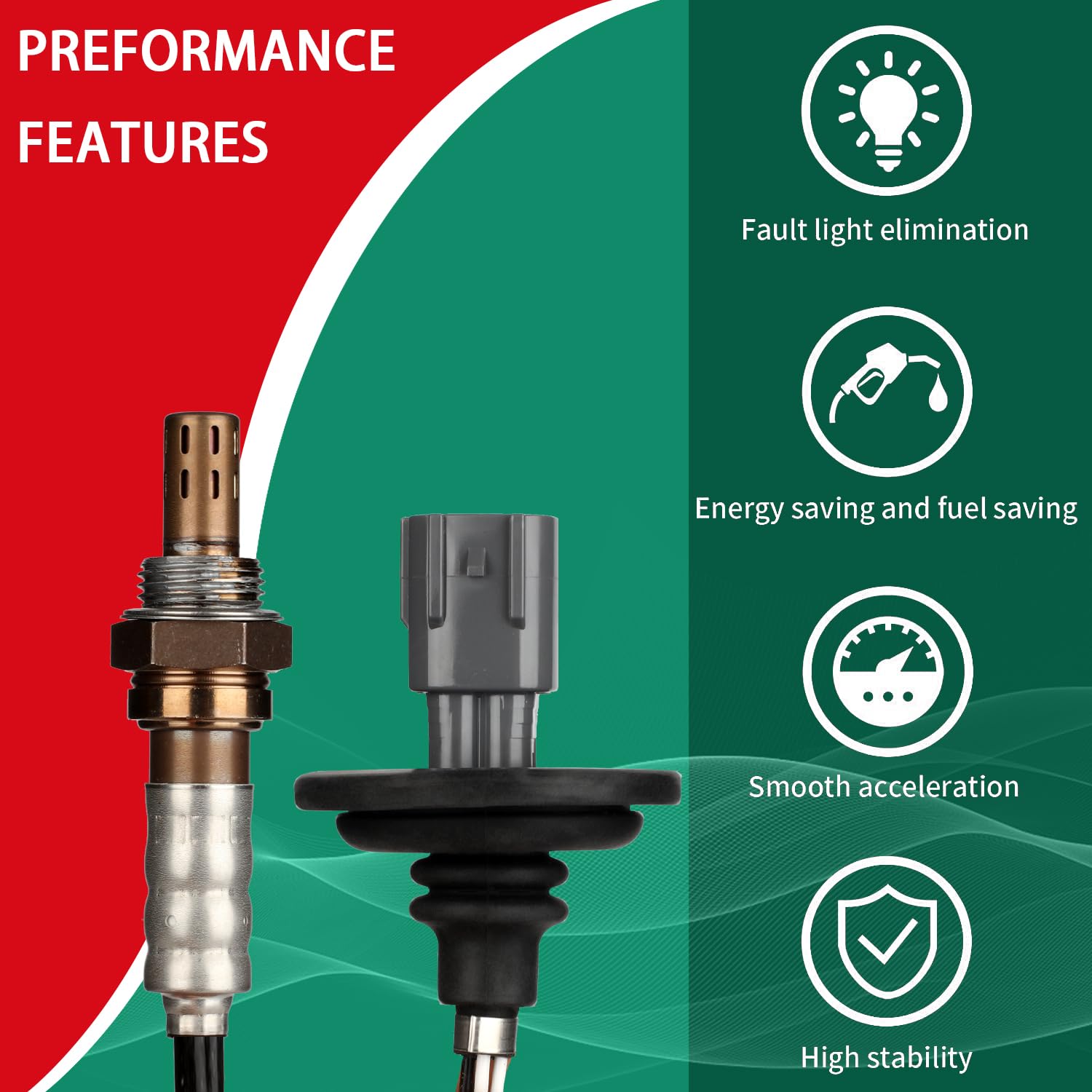 Necatuo 234-4623 Downstream O2 Oxygen Sensor (Set Of 1) Compatible With Toyota Camry Sienna Celica Prius Matrix Supra Lexus Es30