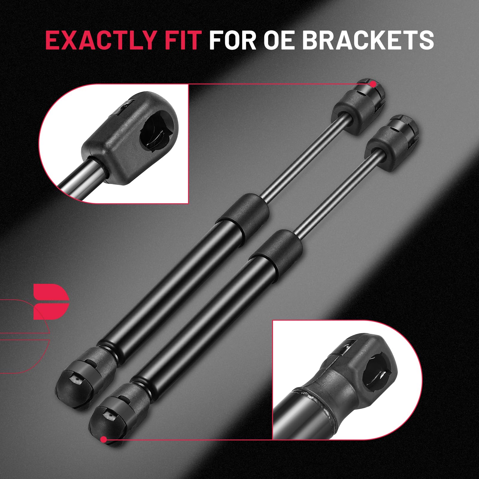 Bdfhyk C16-10334 9.8Inch 22Lbs (100N) Gas Shocks Struts Lift Support For Camper Rear Window Toolbox Cabinets Tonneau Cover Lift