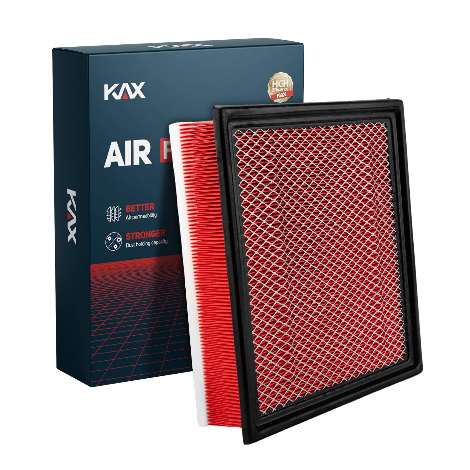Kax Engine Air Filter, Gaf029 (Ca10262) Air Filter Replace For F150, F250, F350, F450, F650,F750, Expedition, Navigator, 200% Lo