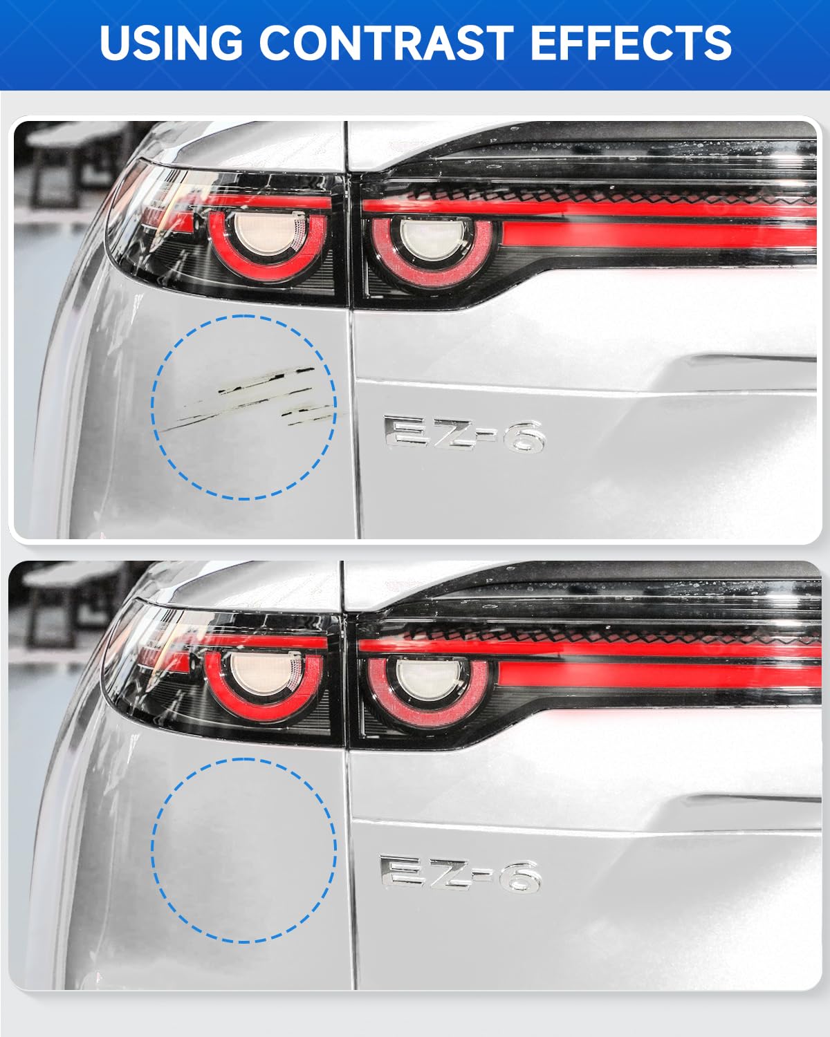 RSACET 34K/41K Crystal White Pearl Tricoat Touch Up Paint Compatible with Mazda Exact Match Touch Up Paint Car Scratch Repair