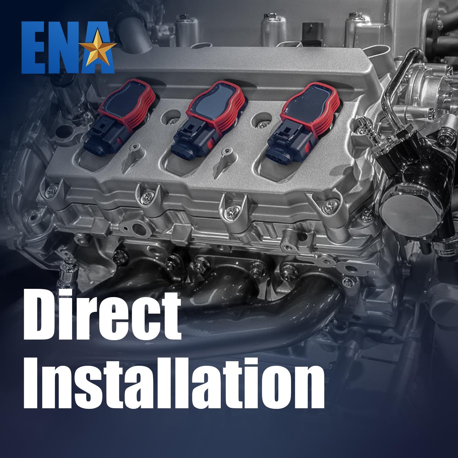 ENA Set of 4 Ignition Coil Packs L4 1.6L 2012 2013 2014 2015 2016 2017 Compatible with Kia Rio Soul Hyundai Accent Veloster 1.6