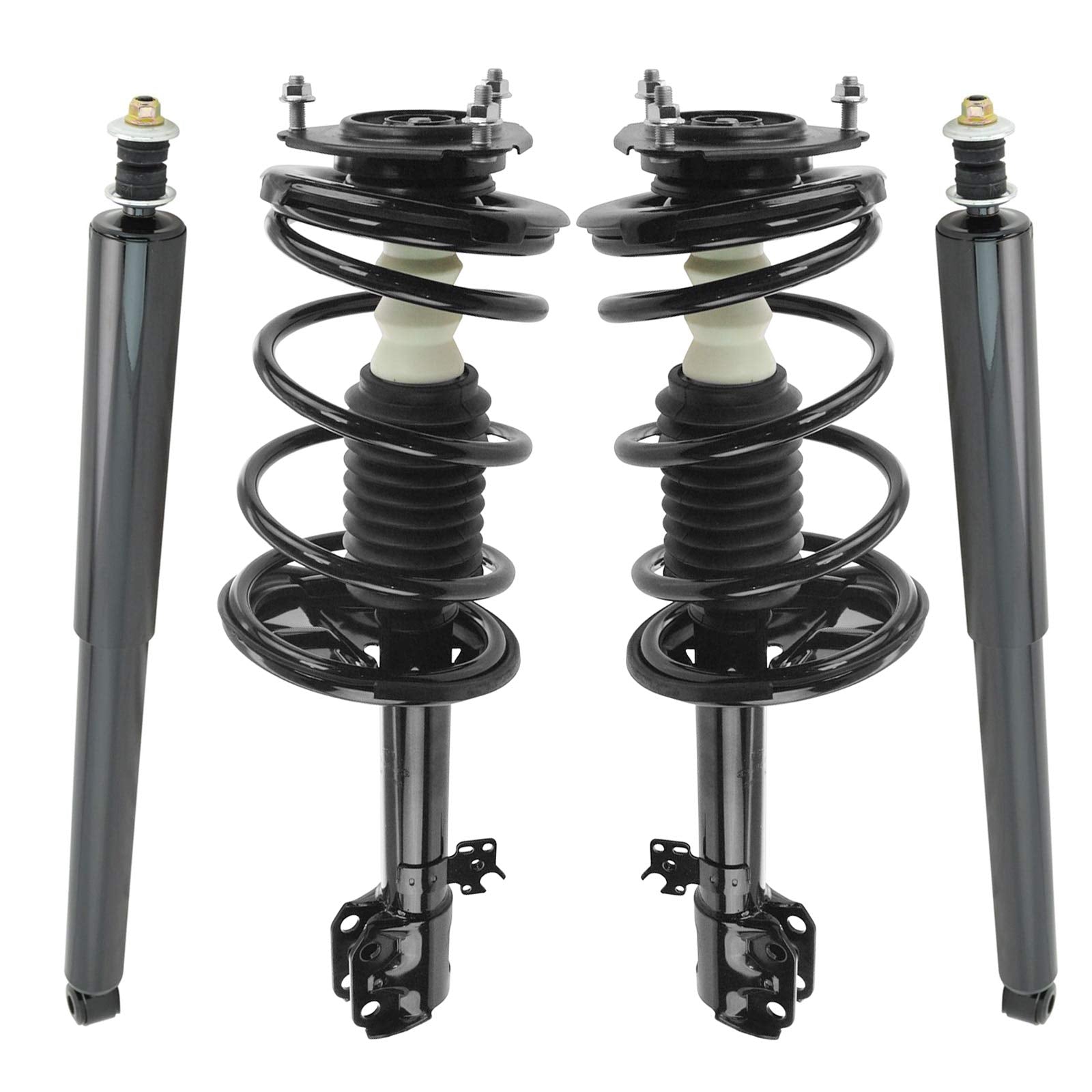 Trq Front And Rear Complete Strut Assembly & Shock Absorber Kit Complete Strut & Coil Spring Assembly Compatible With 2001-2005