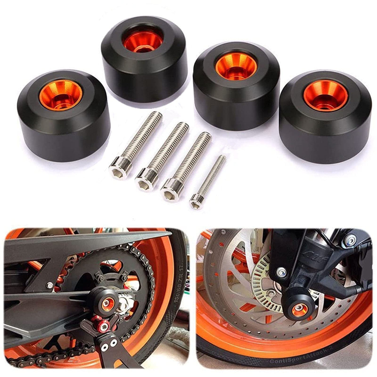 Cicmod Motorcycle Front Rear Fork Wheel Frame Slider Crash Protector For Ktm 125 200 390 Duke