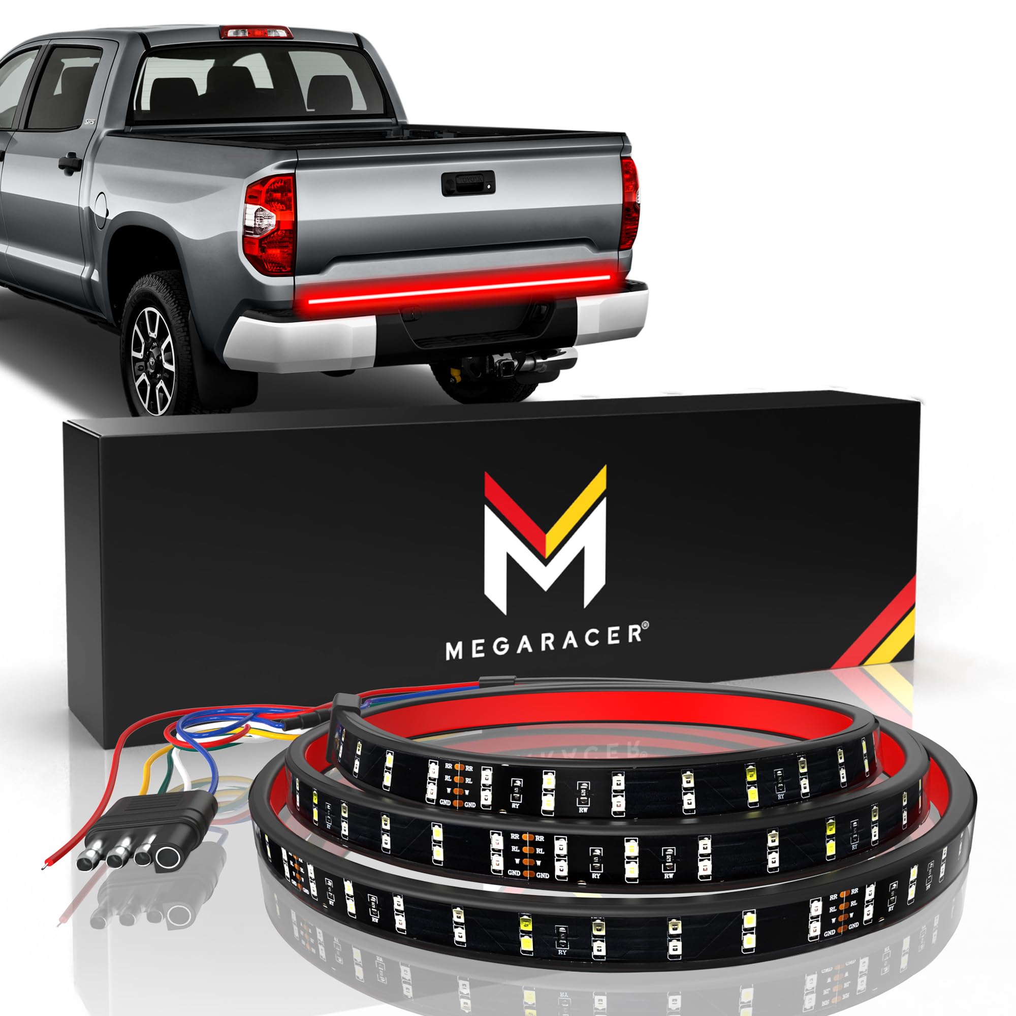 Truck Tailgate Light Bar | 60 Inch Double Row | Led Brake Light Strip | Truck Light Bar | Under Tail Gate Led Light Strip