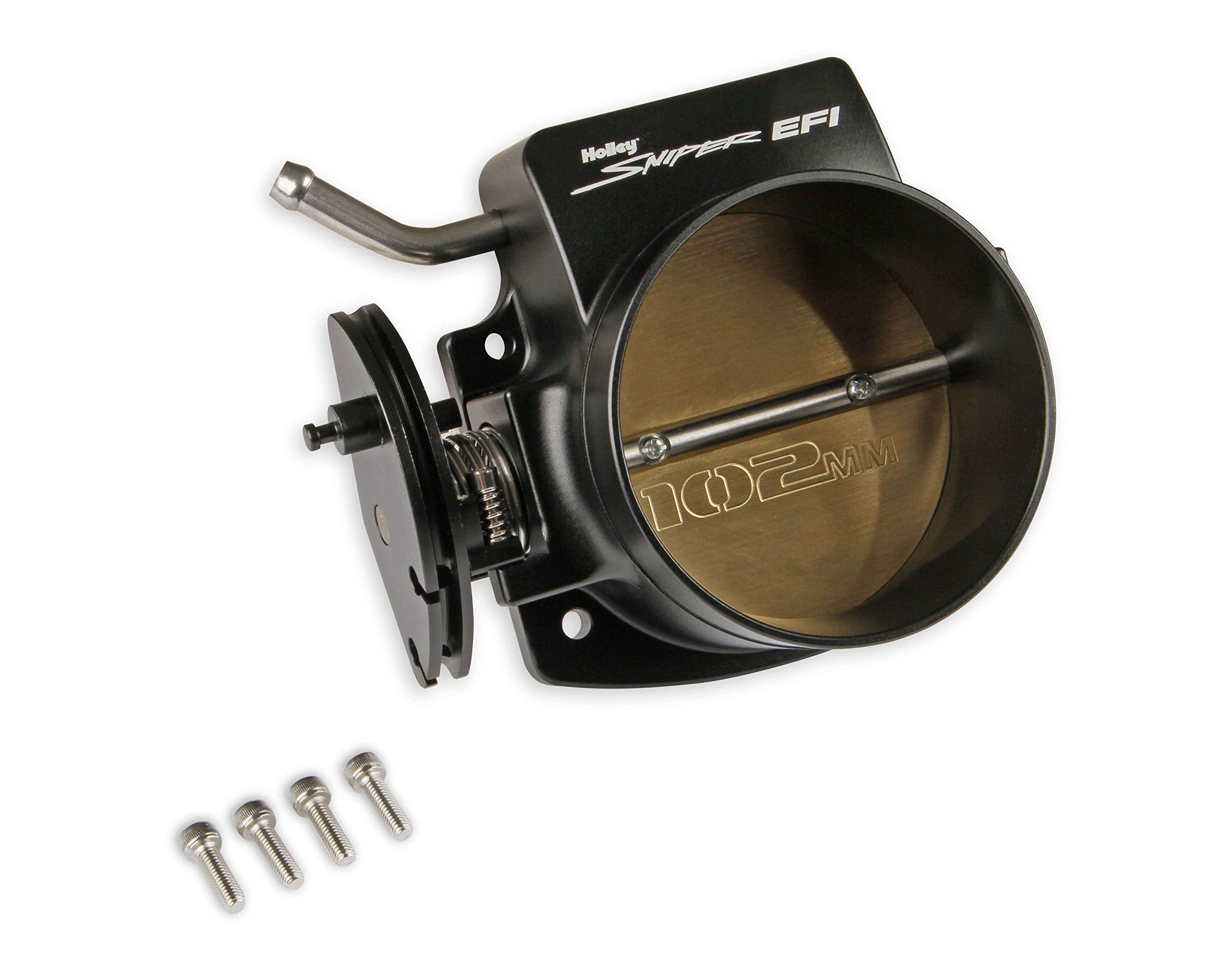 Holley 860005-1 Sniper Efi Throttle Body 102 Mm. Billet Aluminum Black Sniper Efi Throttle Body