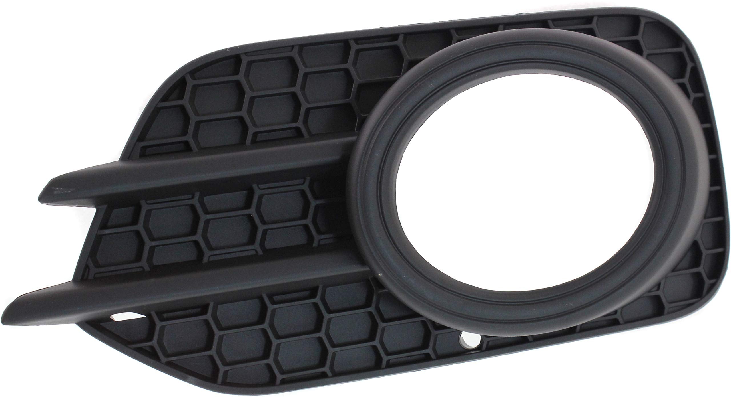 Evan Fischer Front, Driver Side Fog Light Trim Compatible With 2012-2018 Volkswagen Tiguan, 2017-2018 Tiguan Limited Textured Vw