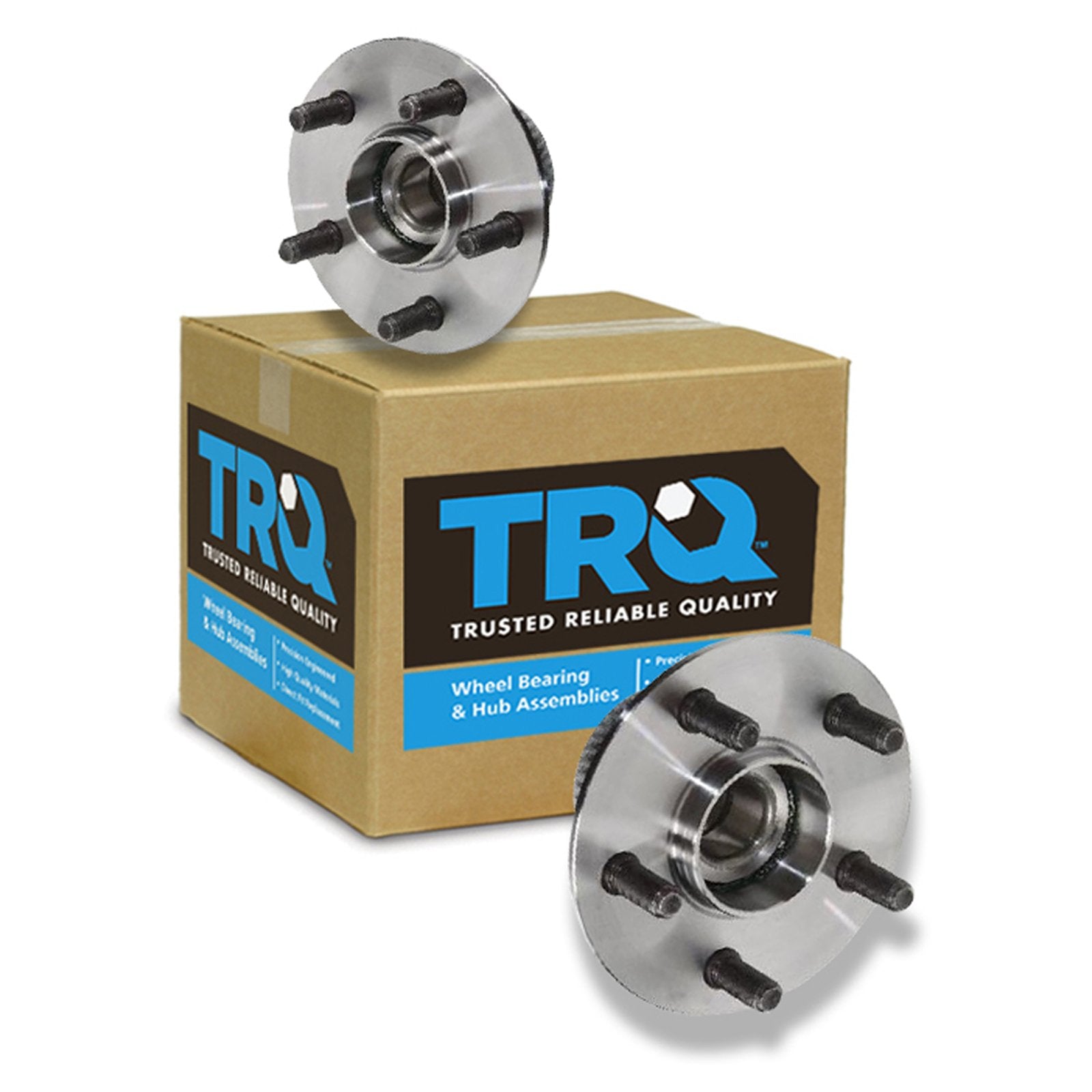 Trq Rear Wheel Hub Bearings Assembly Set Compatible With 2001-2010 Chrysler Pt Cruiser 2000-2005 Dodge Neon 2000-2001 Plymouth
