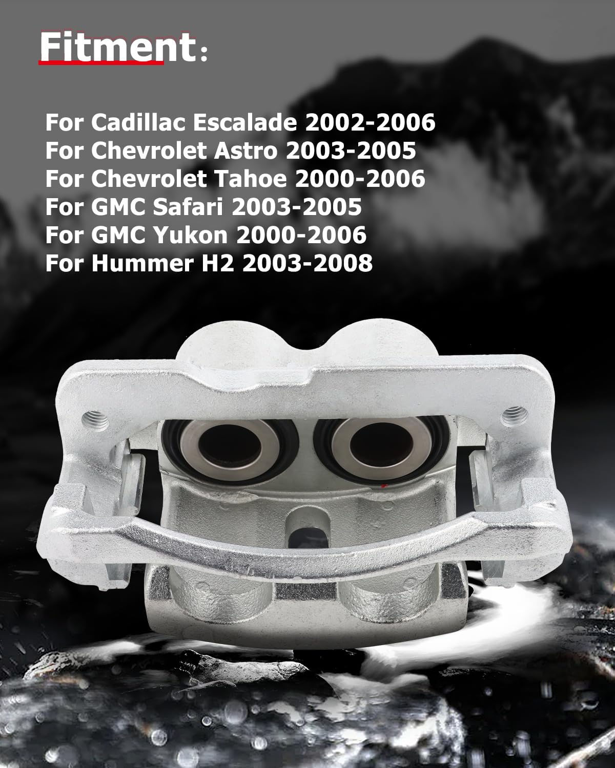 cciyu 18-B4729 18-B4728 Front Left & Right Brake Calipers W/Bracket For Cadillac,For Chevy,For GMC