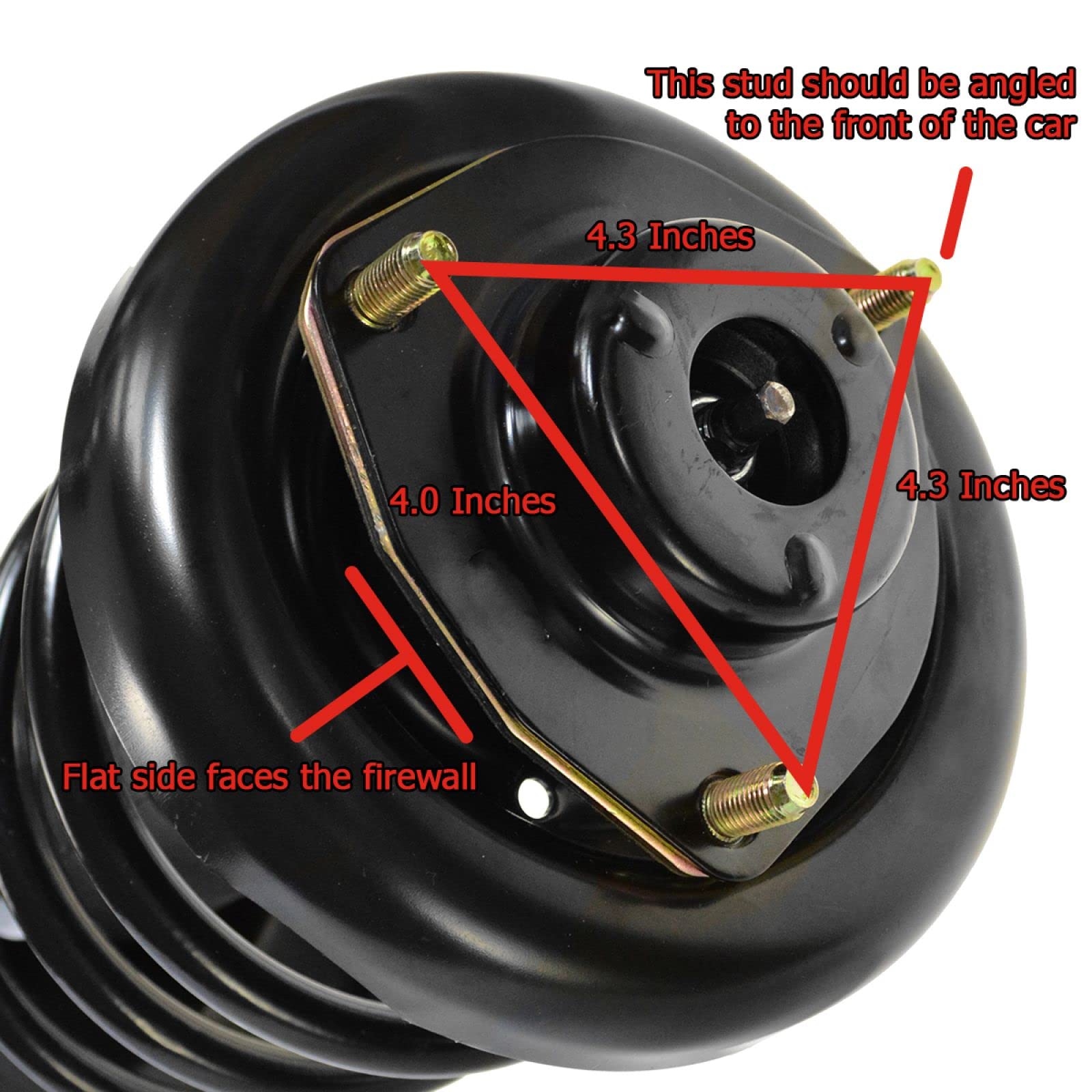 Trq Front And Rear Strut & Coil Spring Assembly Set Driver & Passenger Sides Compatible With 96-99 Infiniti I30 95-99 Nissan Max