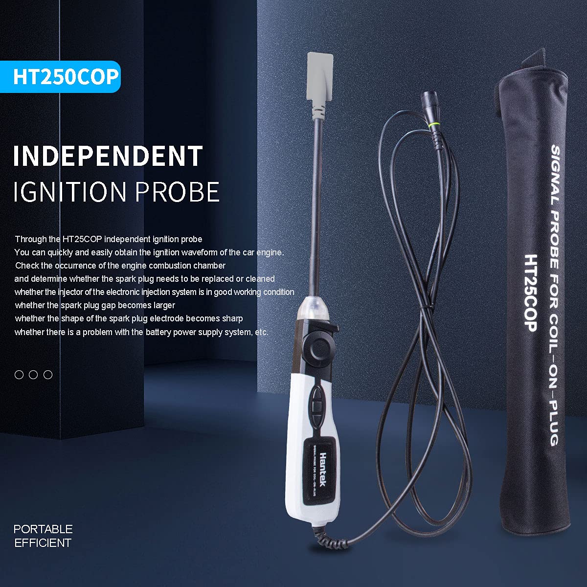 Hantek Ht25Cop Ignition Waveform Of Automobile Engine Coil-On-Plug And Signal Probe, Can Be Works With Normally Oscillscope