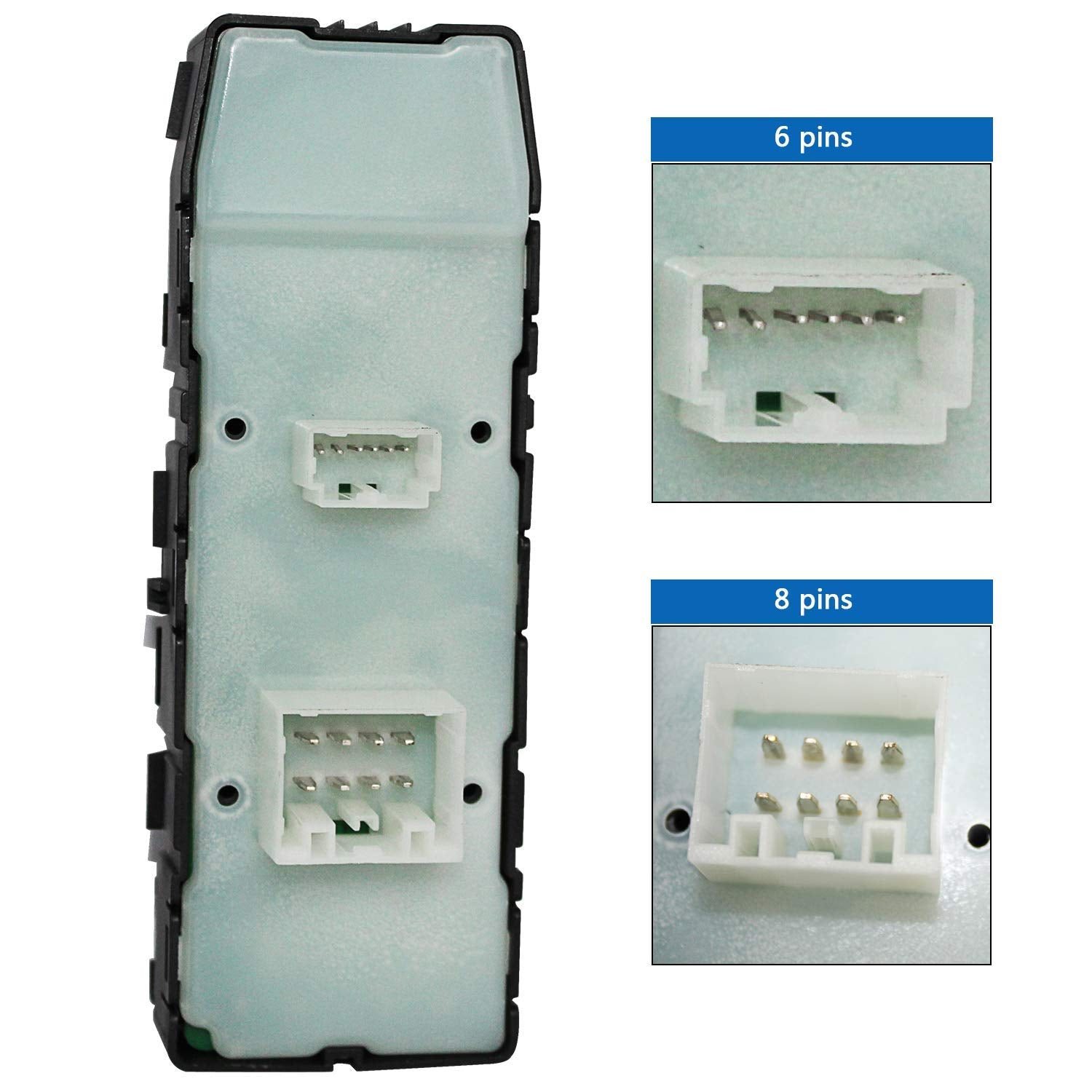 Front Driver Side Power Window Master Control Switch Compatible With Jeep Grand Cherokee & 06-10 Chrysler 300 Replace # 4602736A