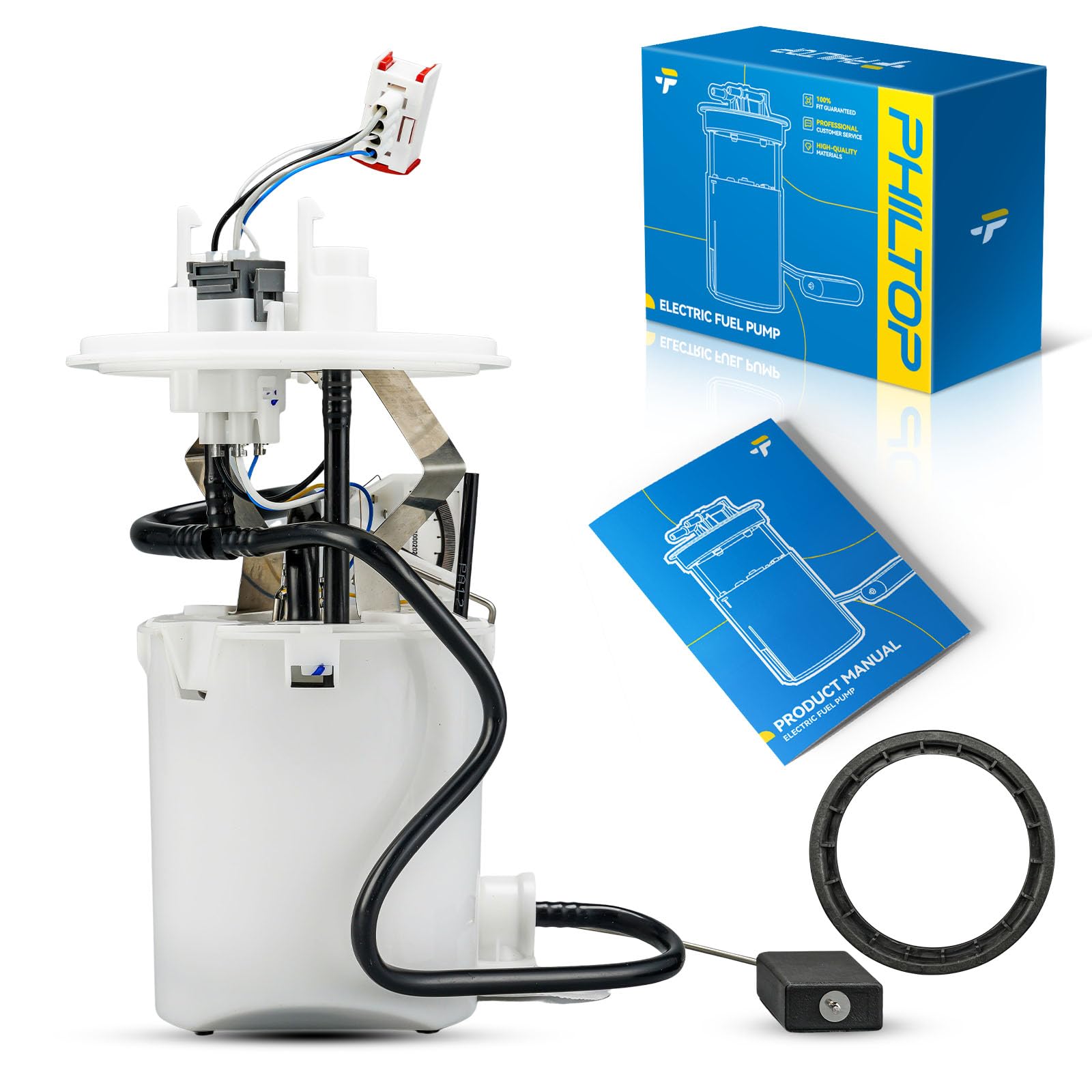 PHILTOP Electric Fuel Pump Assembly Fits for Saab 9-5 1999 2000 2001 2002 2003 2004 2005, FG0512