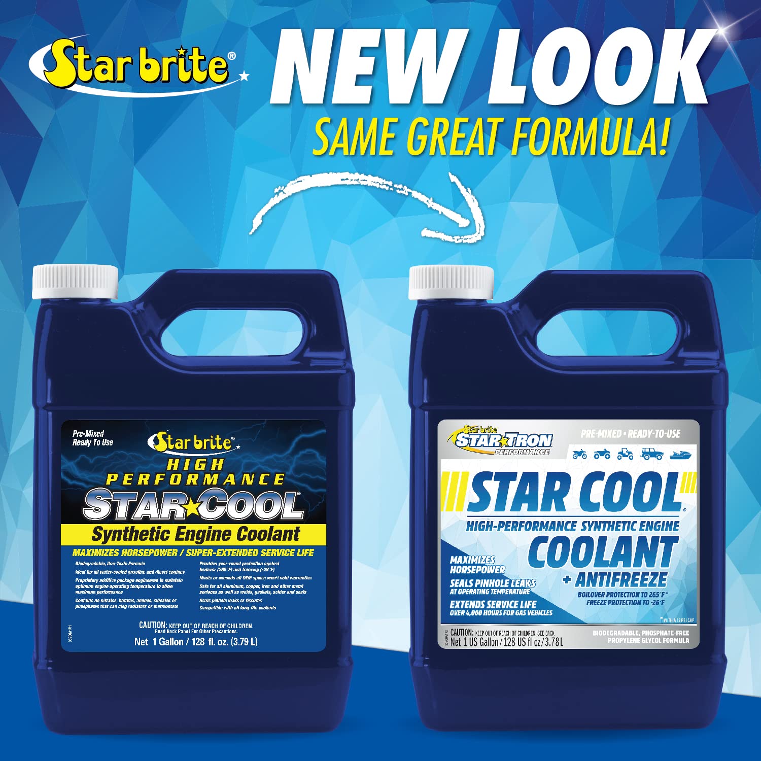 STAR BRITE Star-Cool Premium Synthetic PG Engine Coolant - 1 GAL (033200)