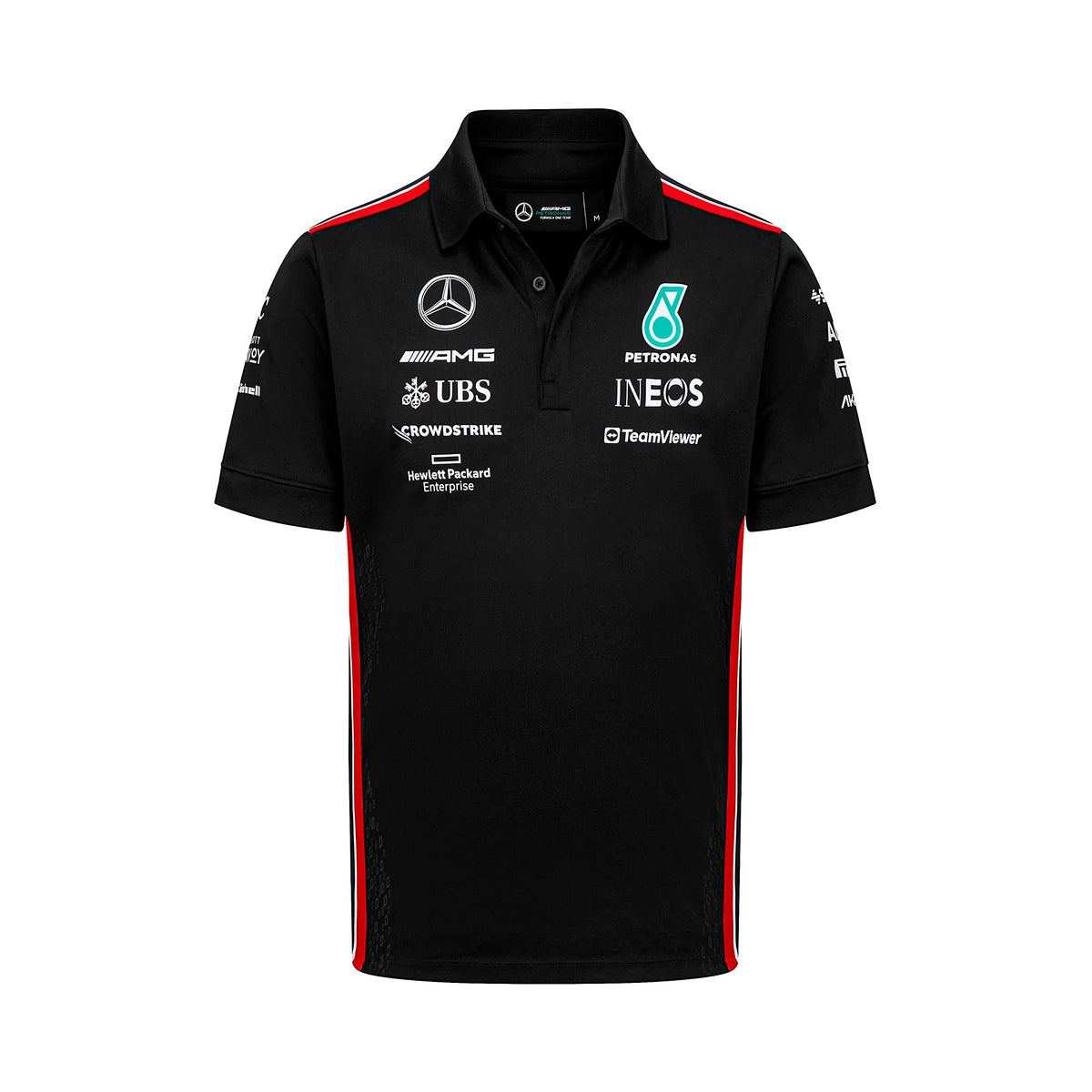 Mercedes Amg Petronas Formula One Team - 2023 Team Polo - Black - Men - Size: Xxl