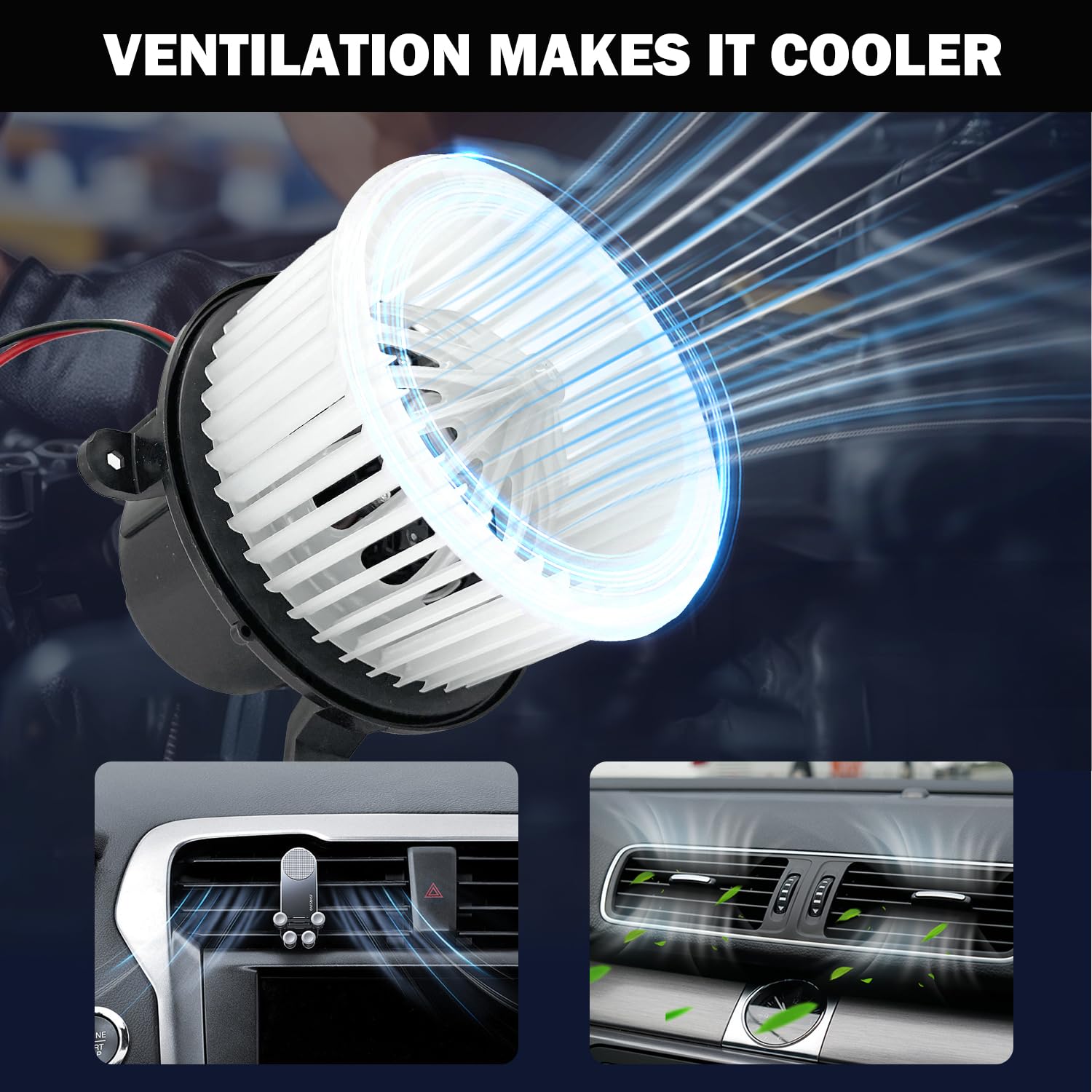 Aspligo 87760 Ac Heater Blower Motor Fan Assembly Fit For Porsche Panamera 2010 2011 2012 2013 2014 2015 2016 97057391200, 97057