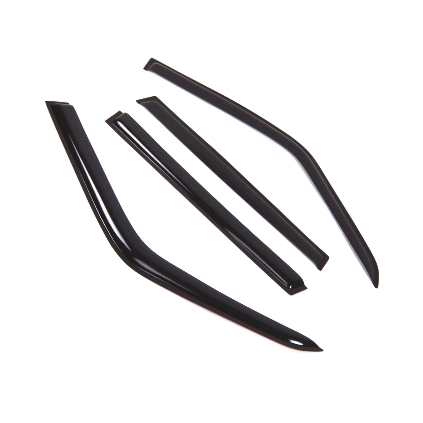 Tuningpros Wd2-821 Dark Smoke 4 Pcs Set Window Visor (Outside Mount) Deflector Rain Guard Compatible With 1995-2002 Land Range R