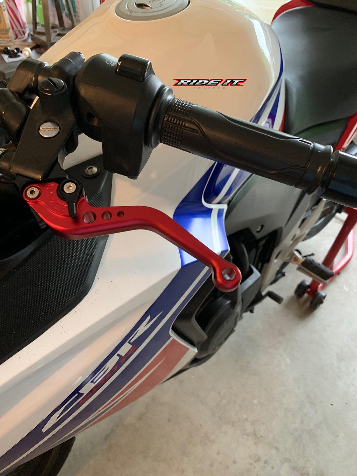 Ride It Forever Short Brake Clutch Levers For Cbr500R/Cb500F/X 2013-2021,Grom 2014-2023,Cbr250R 2011-2013,Cbr300R Cb300F/Fa 2014-2022,Cb400F/Cb400R 2013-2020-Red