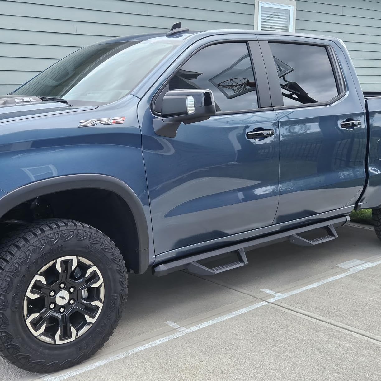 SMANOW Running Boards Compatible with 19-25 Chevy Silverado/GMC Sierra 1500 Crew Cab, 20-25 Silverado/Sierra 2500HD 3500HD Crew