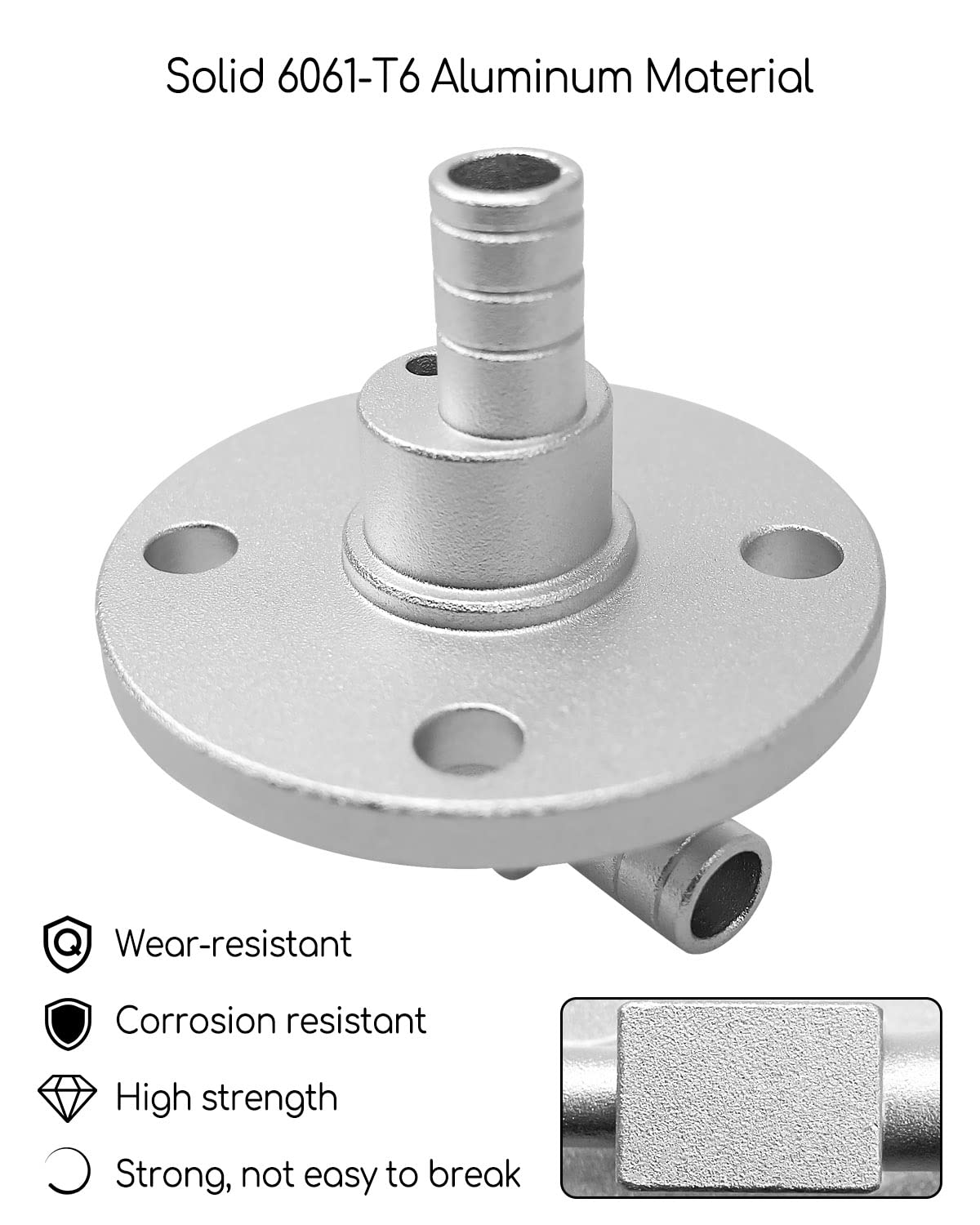 Tikscience Billet Fuel Pickup Gas Pump Tank Fit For Yamaha Rhino 660 Carb Models Only, 6061-T6 Aluminium Oil Pump Tank