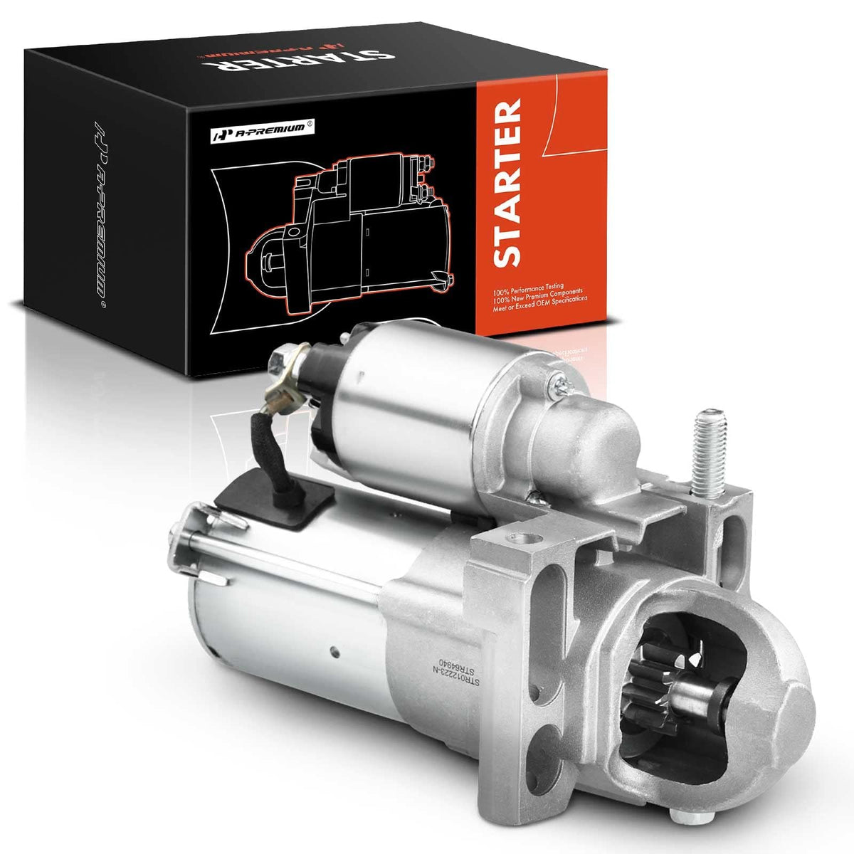A-Premium Starter Motor Compatible With Chevy Silverado, Tahoe & Gmc Sierra, Yukon & Cadillac Escalade & Buick Rainier, 4.8L 5.3L, 1.1Kw 12V Cw 9 Teeth, Replace# 12568051, 12578050, 12592294, 89017631