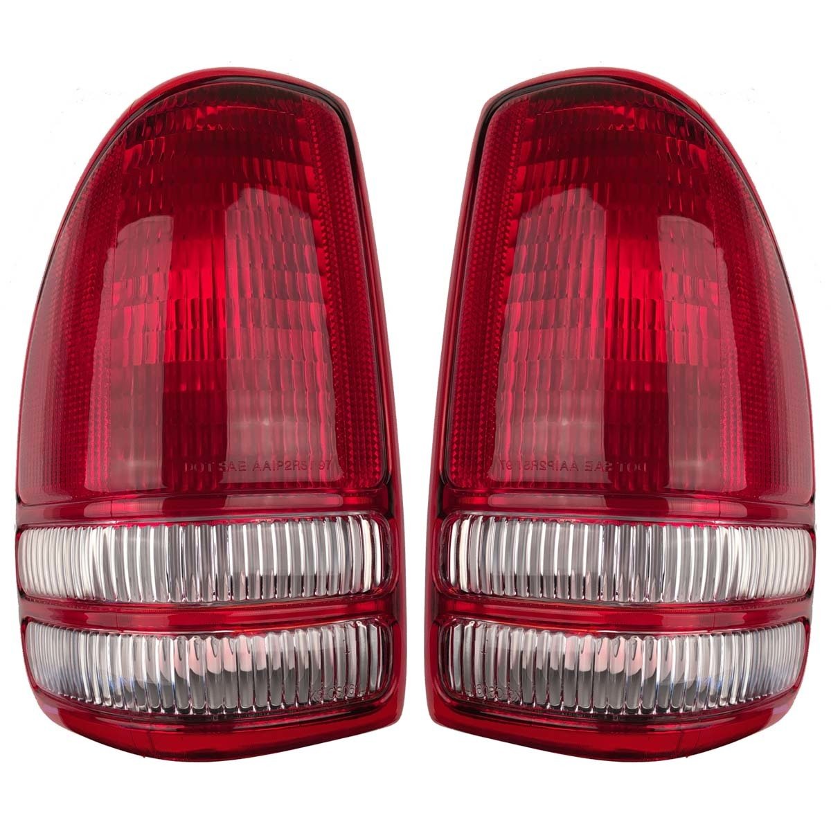 Aftermarket Auto Parts - Pair Of Tail Lights - Left And Right - Suitable Replacement For 1997-2004 Dakota Pickup Truck